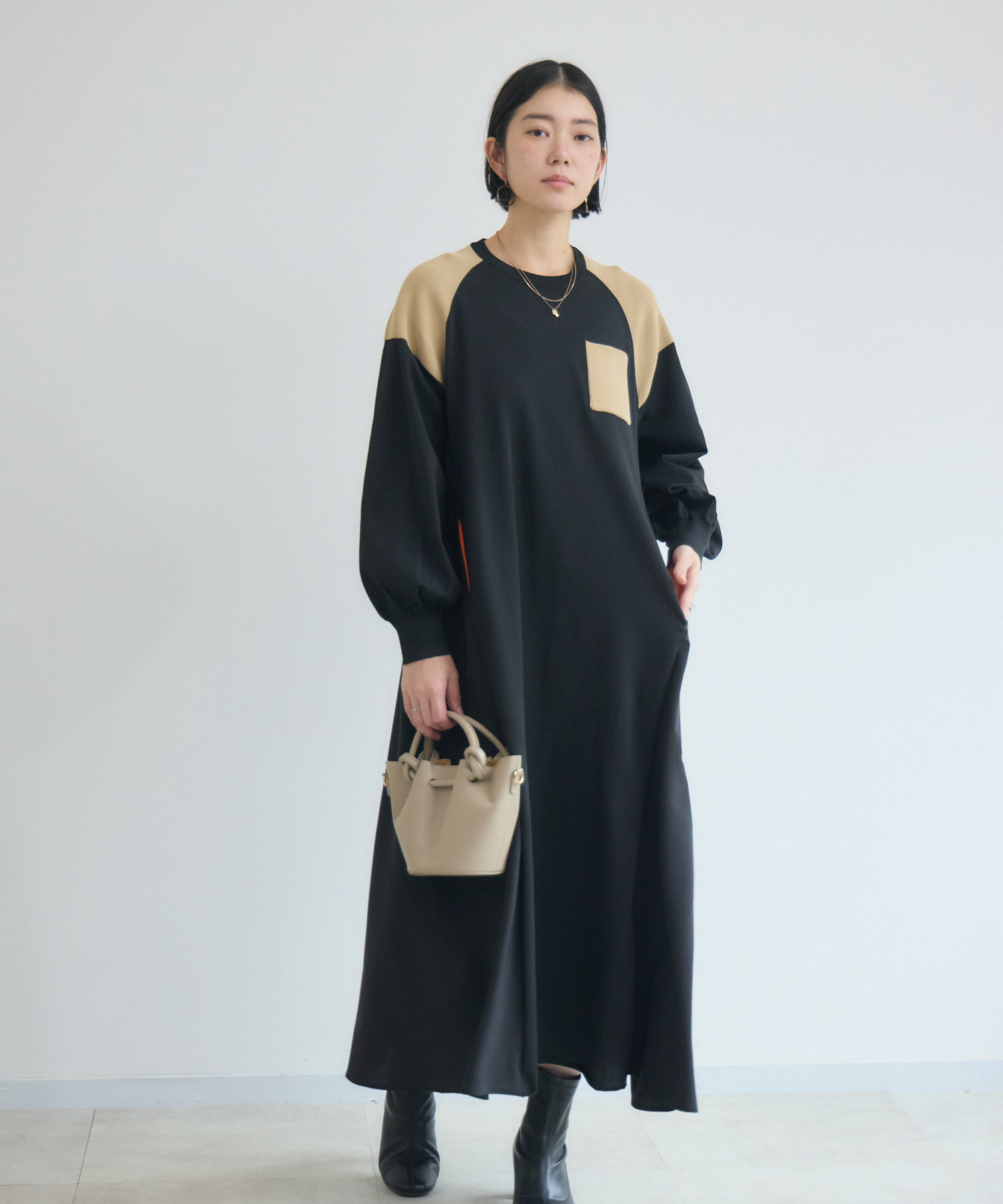 ROSIEE ミリタリー風ドッキングワンピース | IKG crossing