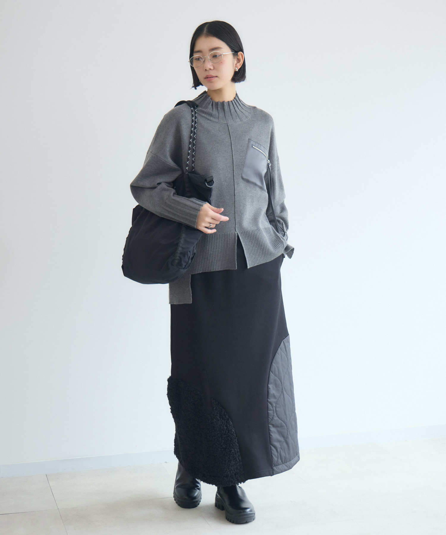 33℃ キルティング×ボア裏毛スカート | IKG crossing