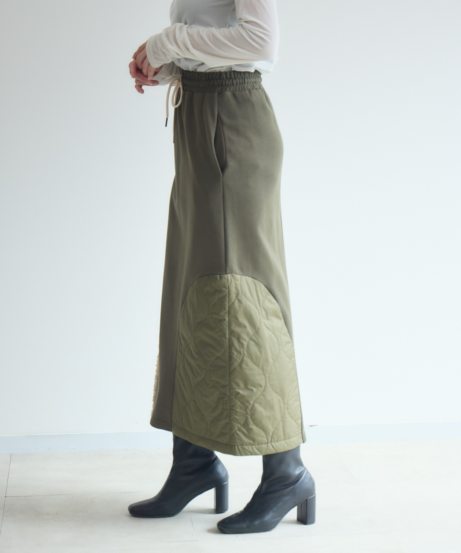 33℃ キルティング×ボア裏毛スカート | IKG crossing