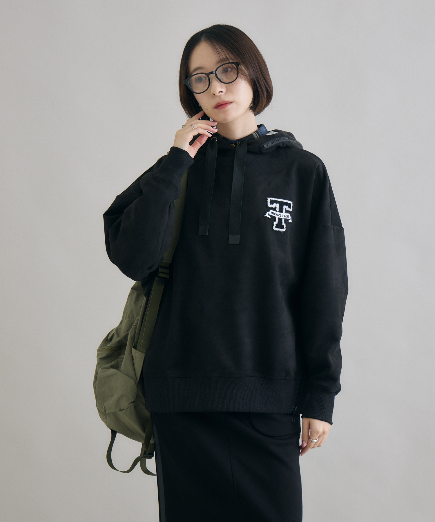 33℃ カレッジスエードポンチパーカー | IKG crossing