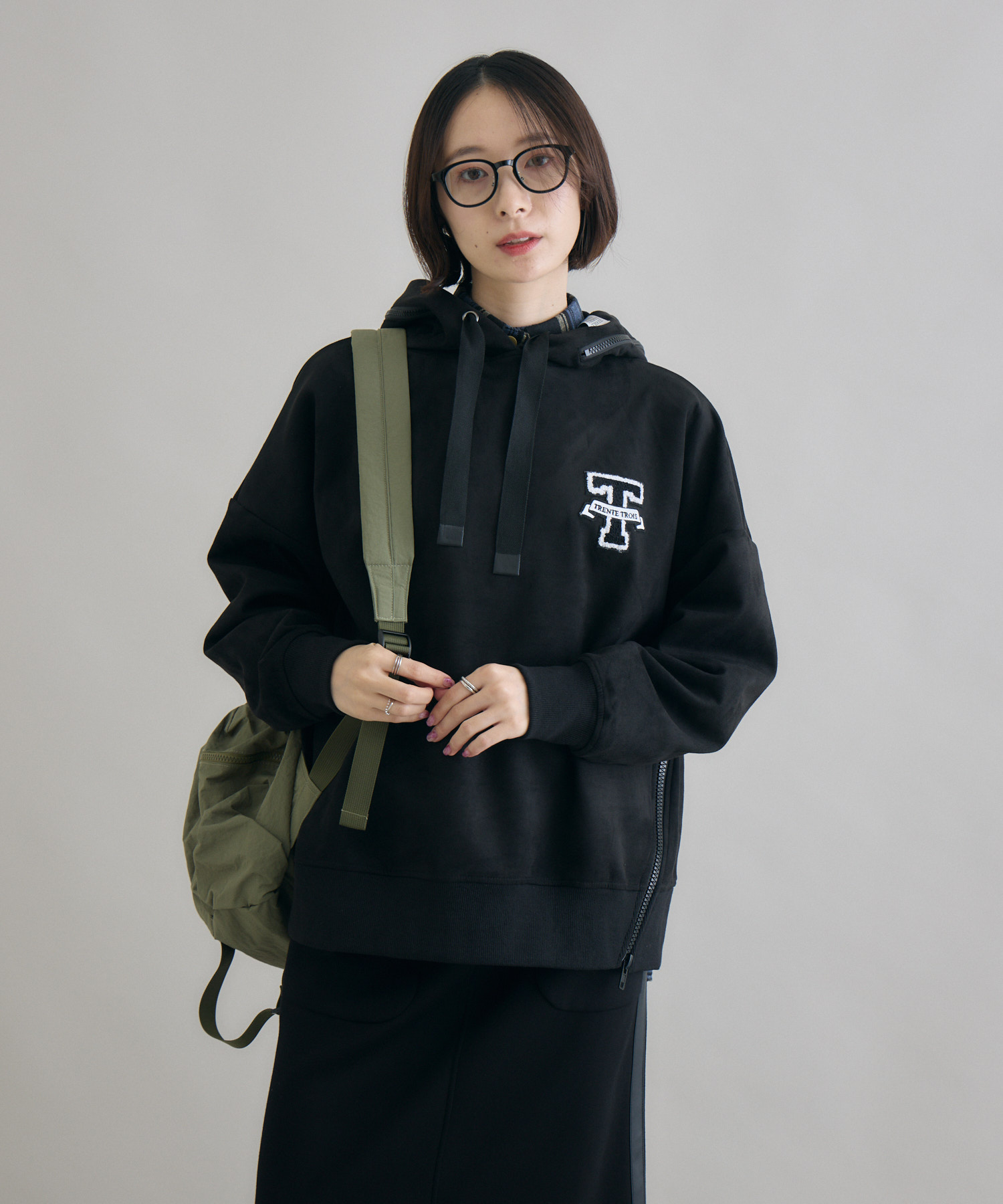 33℃ カレッジスエードポンチパーカー | IKG crossing