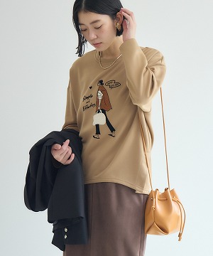 Atelier Aura フリンジ 加工 ニット カットソー Tシャツ Atelier Aura