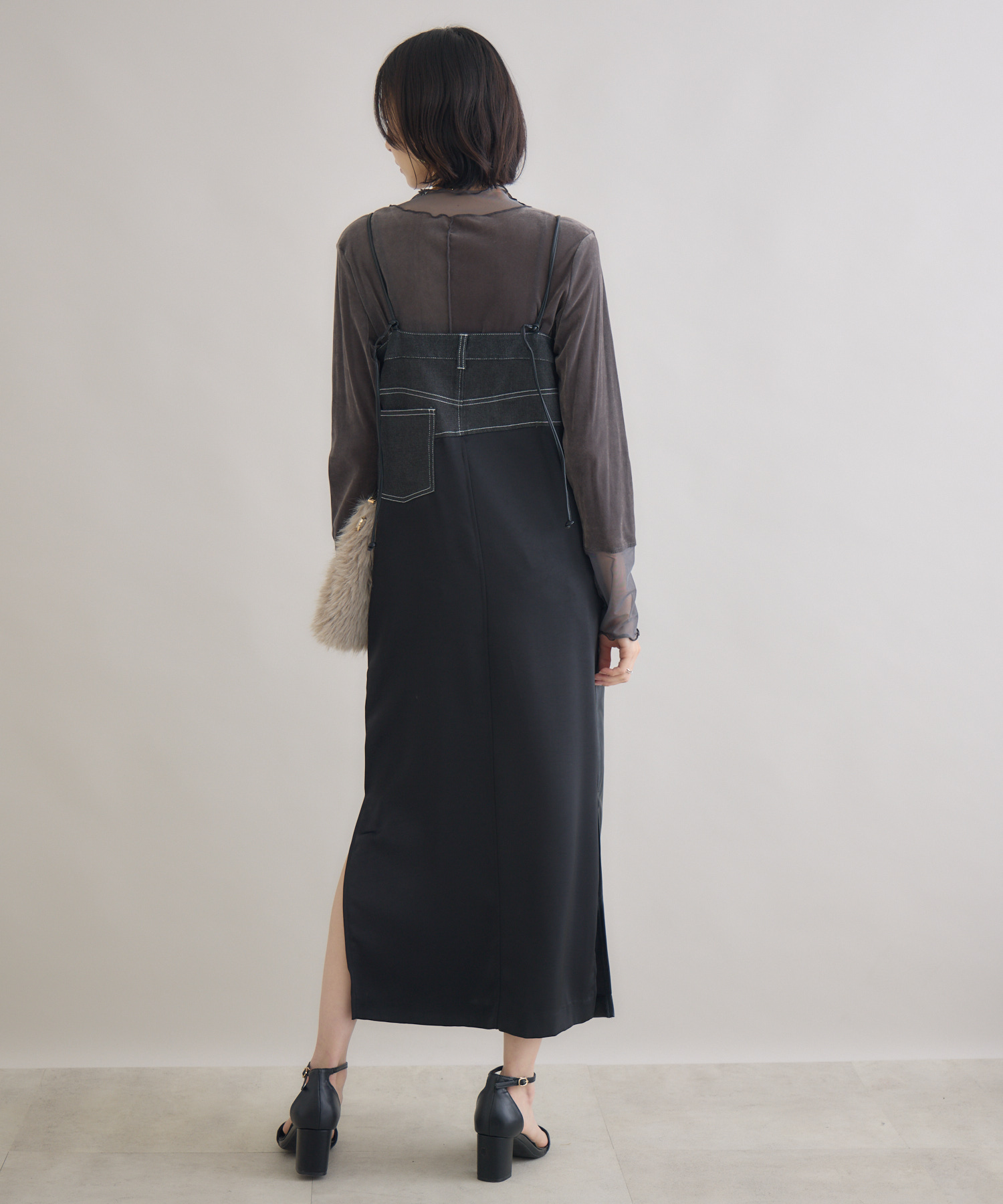 レザーキャミワンピ | IKG crossing