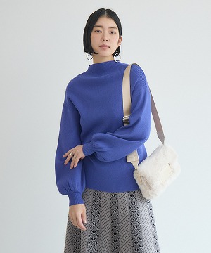 1000-18Y0482★キャサリンロス 美品★春の上下セット！白ニット×花柄ポピーのスカート M □ヨーガンレール JURGEN LEHL *コットン総柄ワンピース*L綿ストレッチ