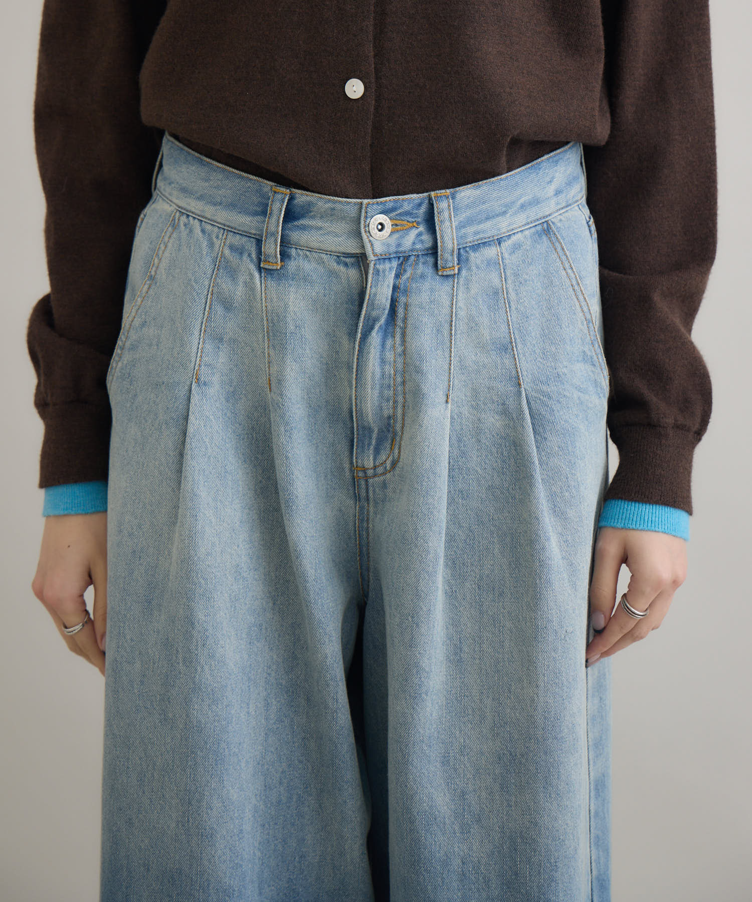 CYAN グラデーションデニムワイドパンツ | IKG crossing