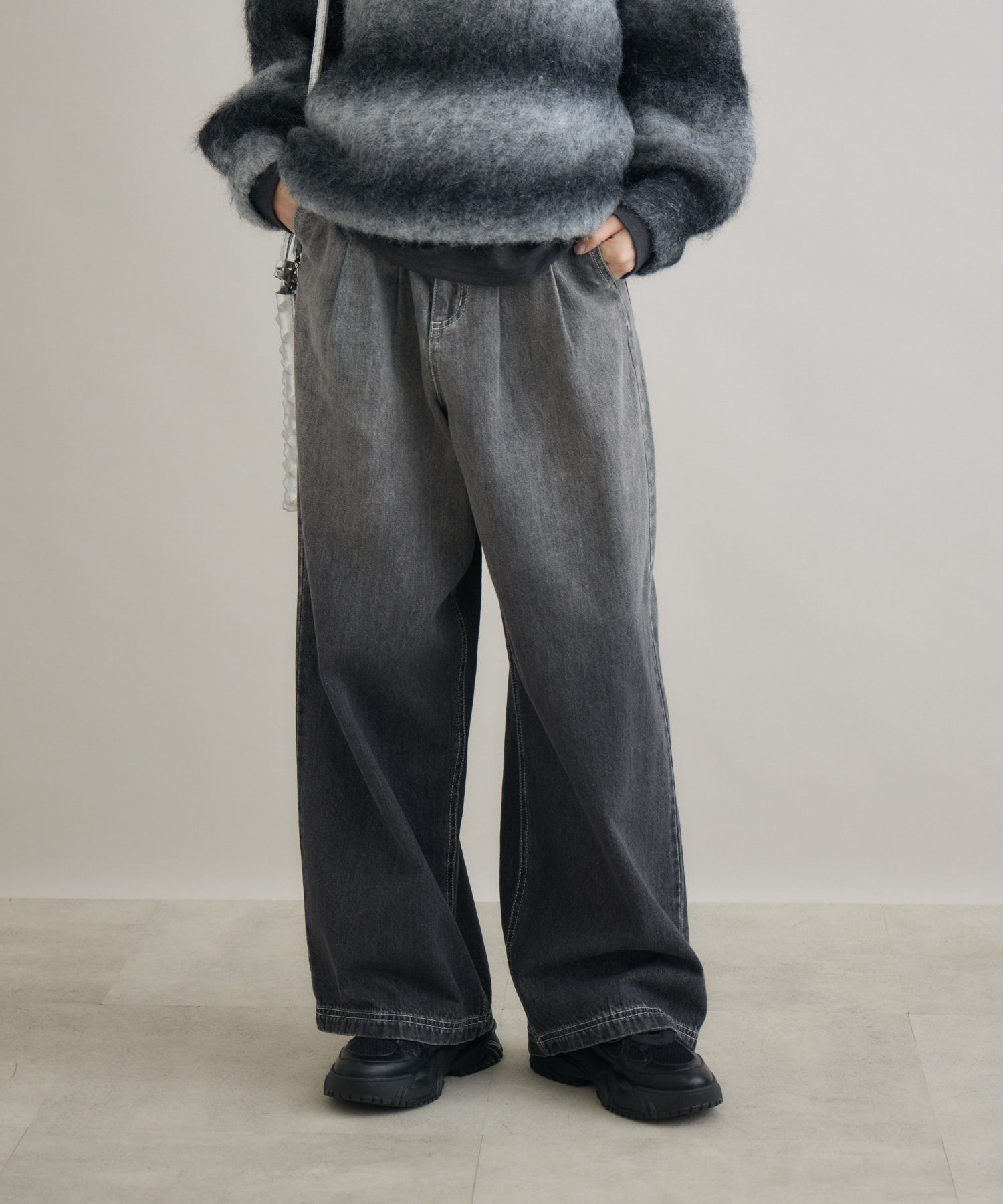 CYAN グラデーションデニムワイドパンツ | IKG crossing