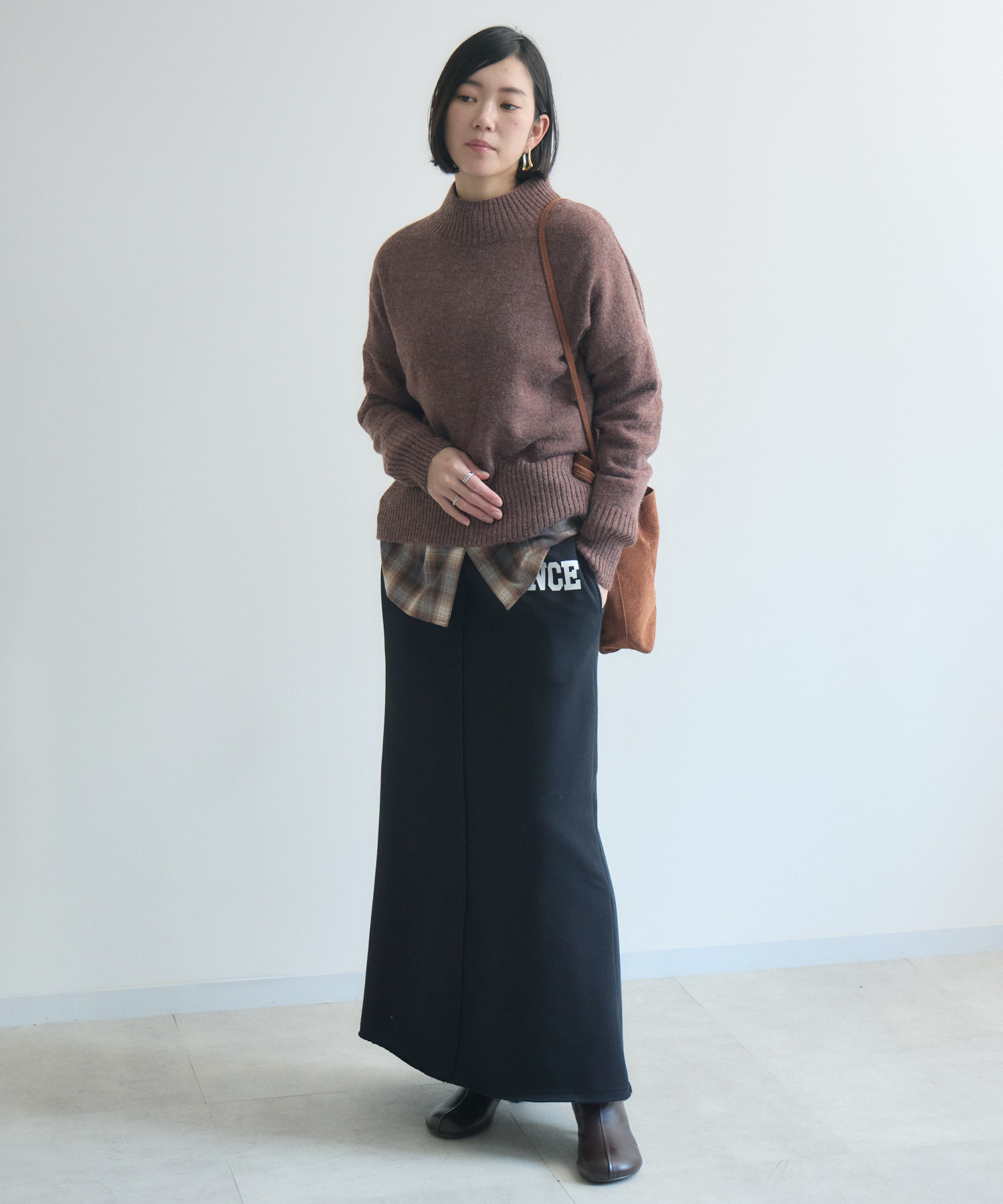 cloche ロゴプリントフレアカットスカート | IKG crossing