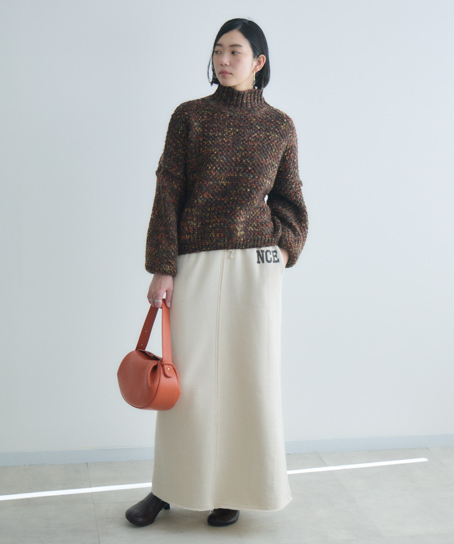 cloche ロゴプリントフレアカットスカート | IKG crossing