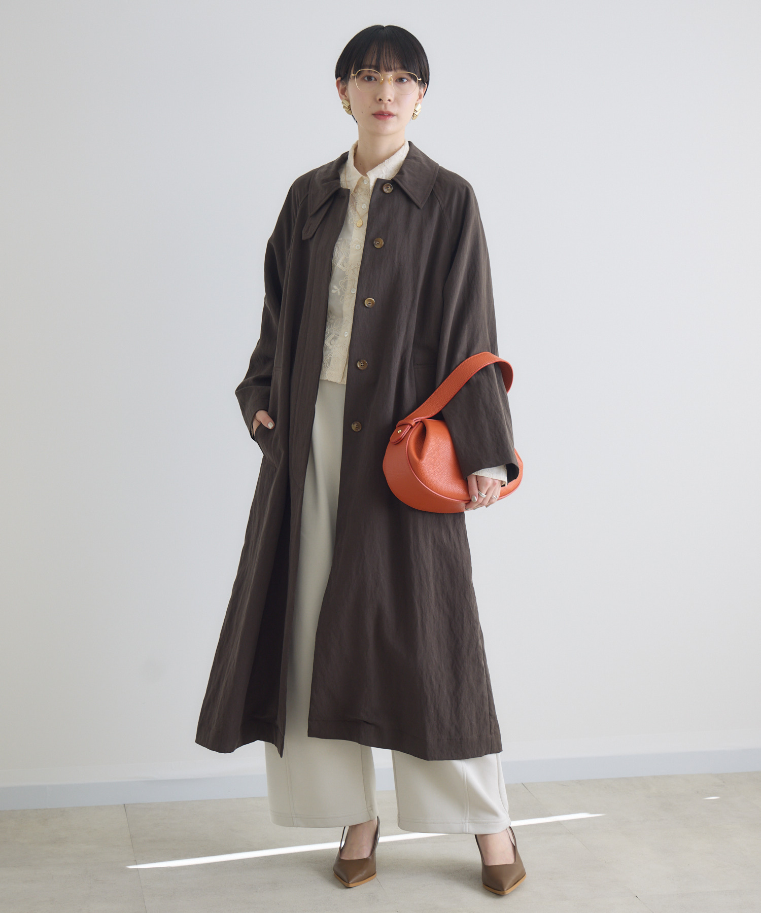 cloche メンズライクロングコート | IKG crossing