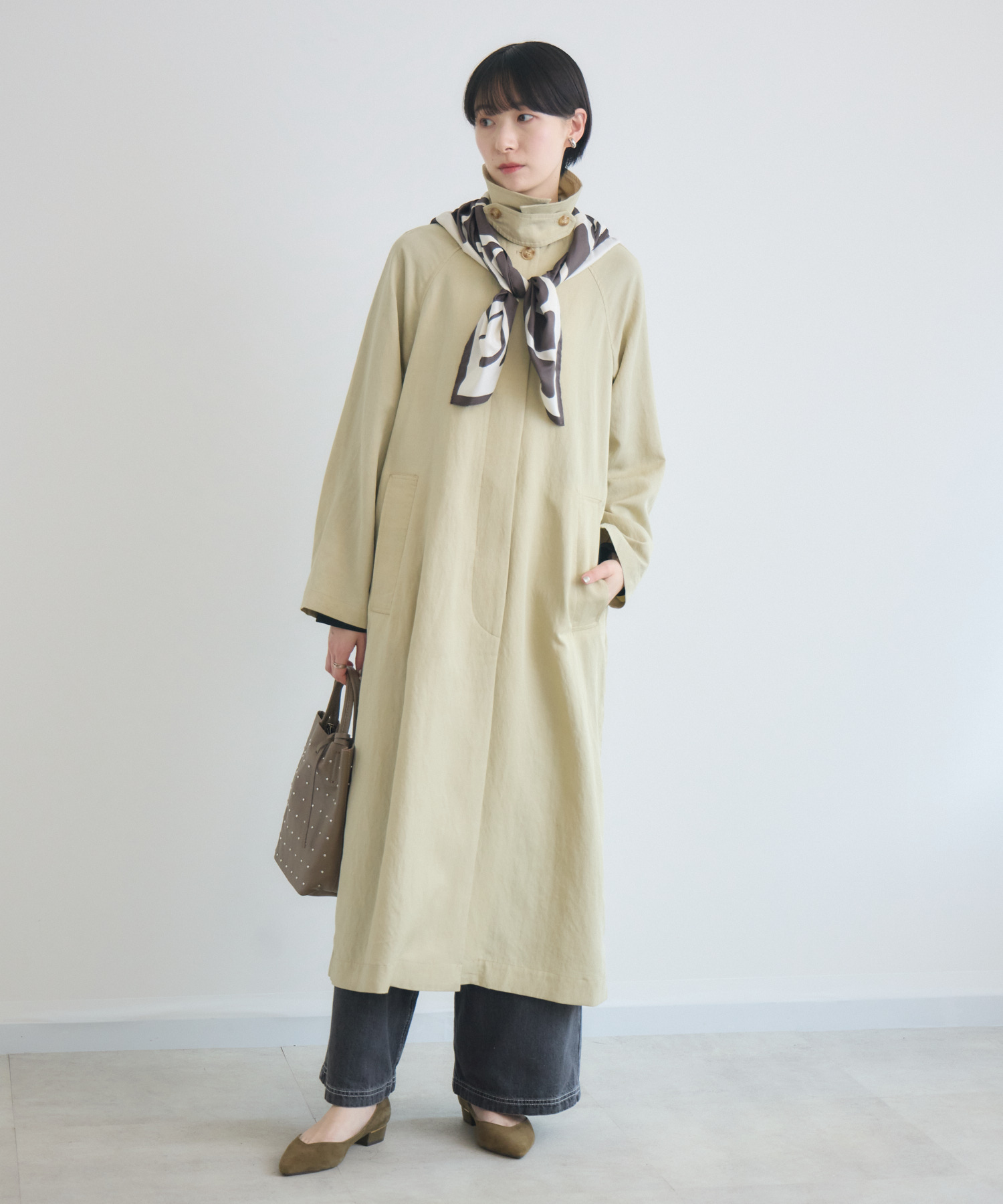 cloche メンズライクロングコート | IKG crossing