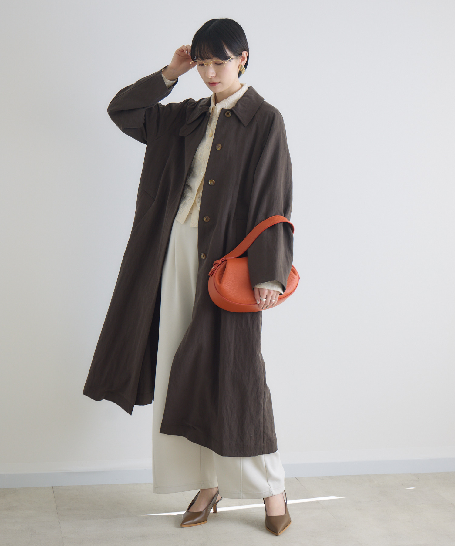 cloche メンズライクロングコート | IKG crossing