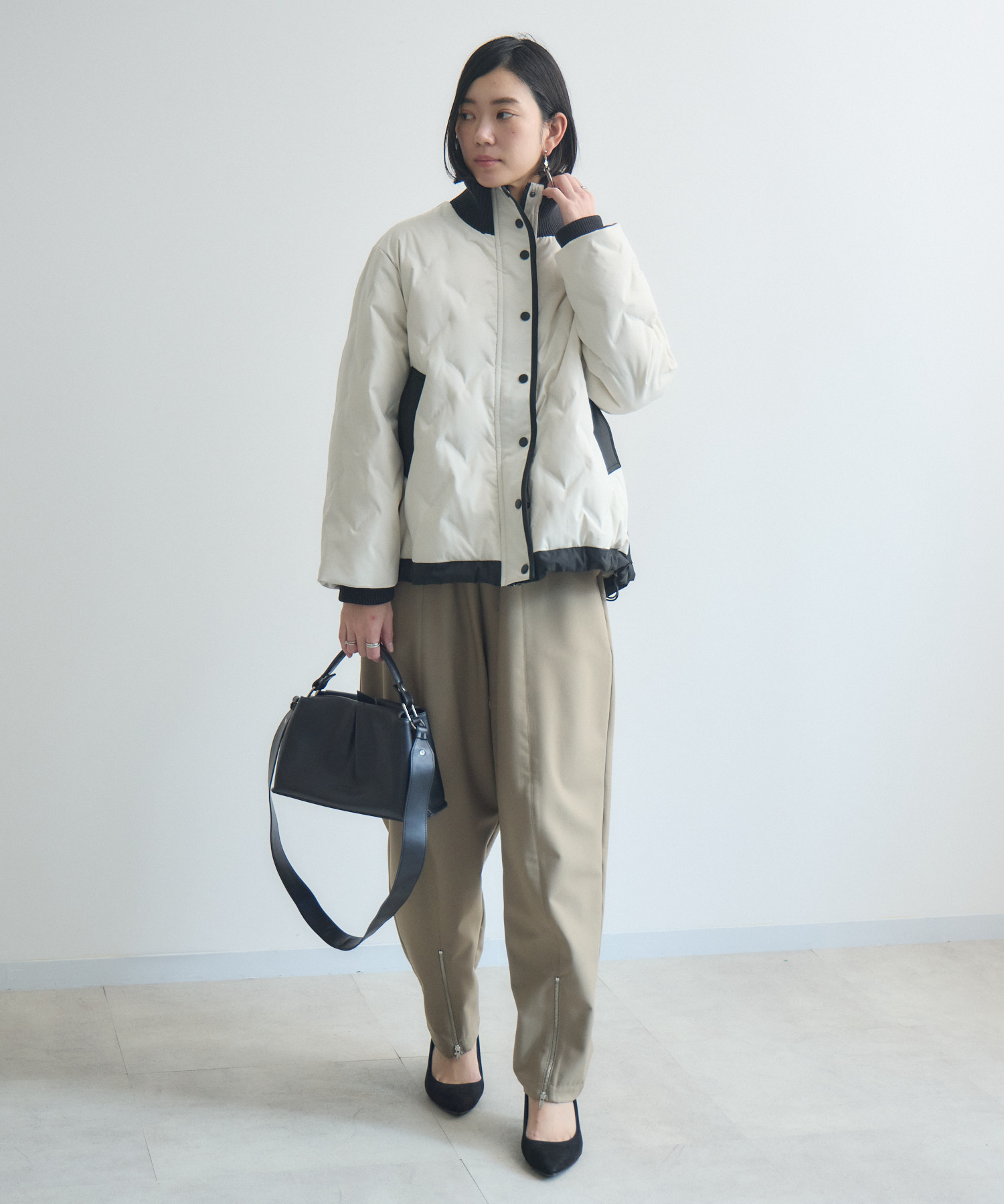 バックタックフレアダウンジャケット | IKG crossing