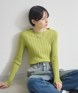 カラーリブニット | IKG crossing