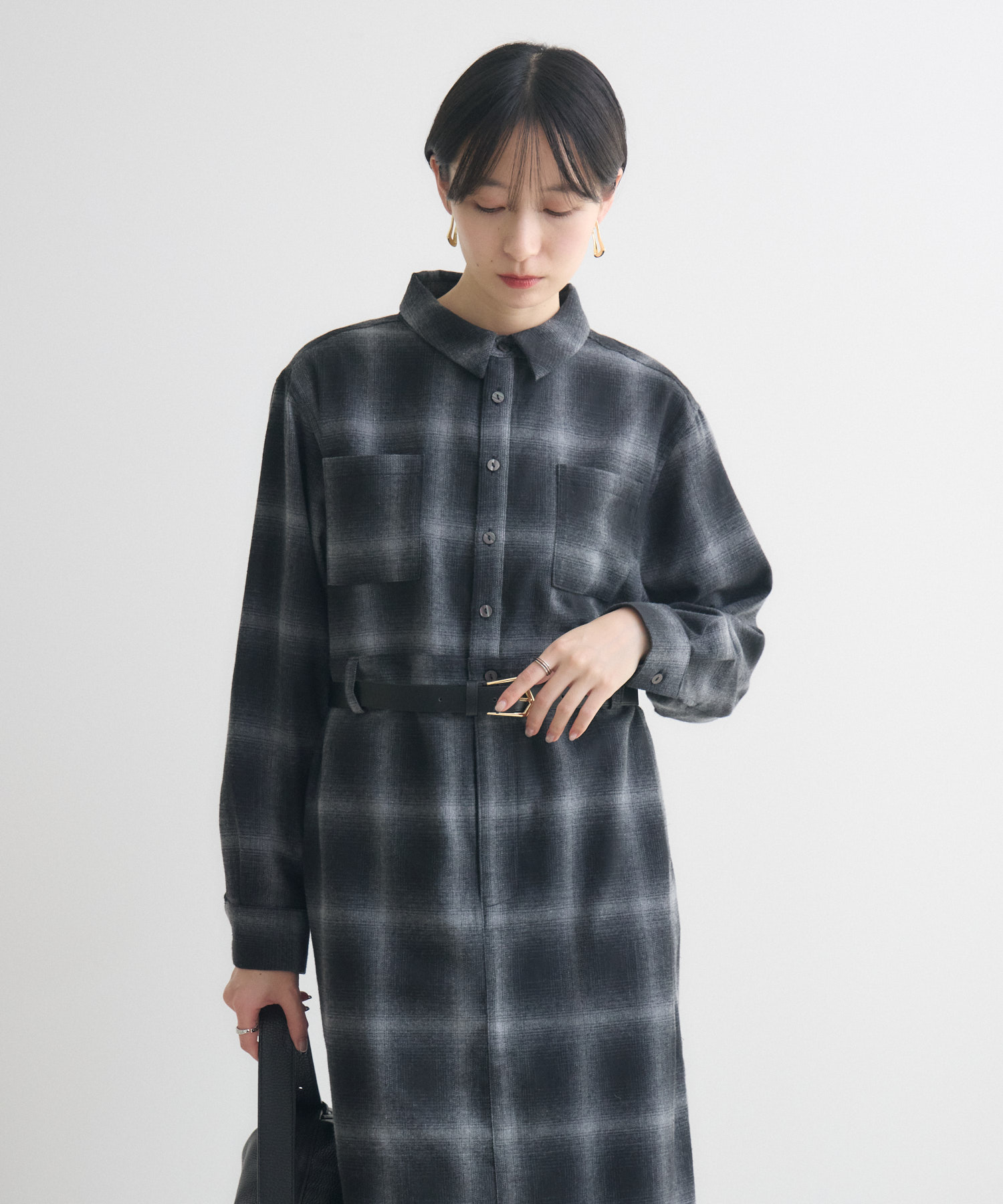 ROSIEE オンブレチェックワンピース | IKG crossing