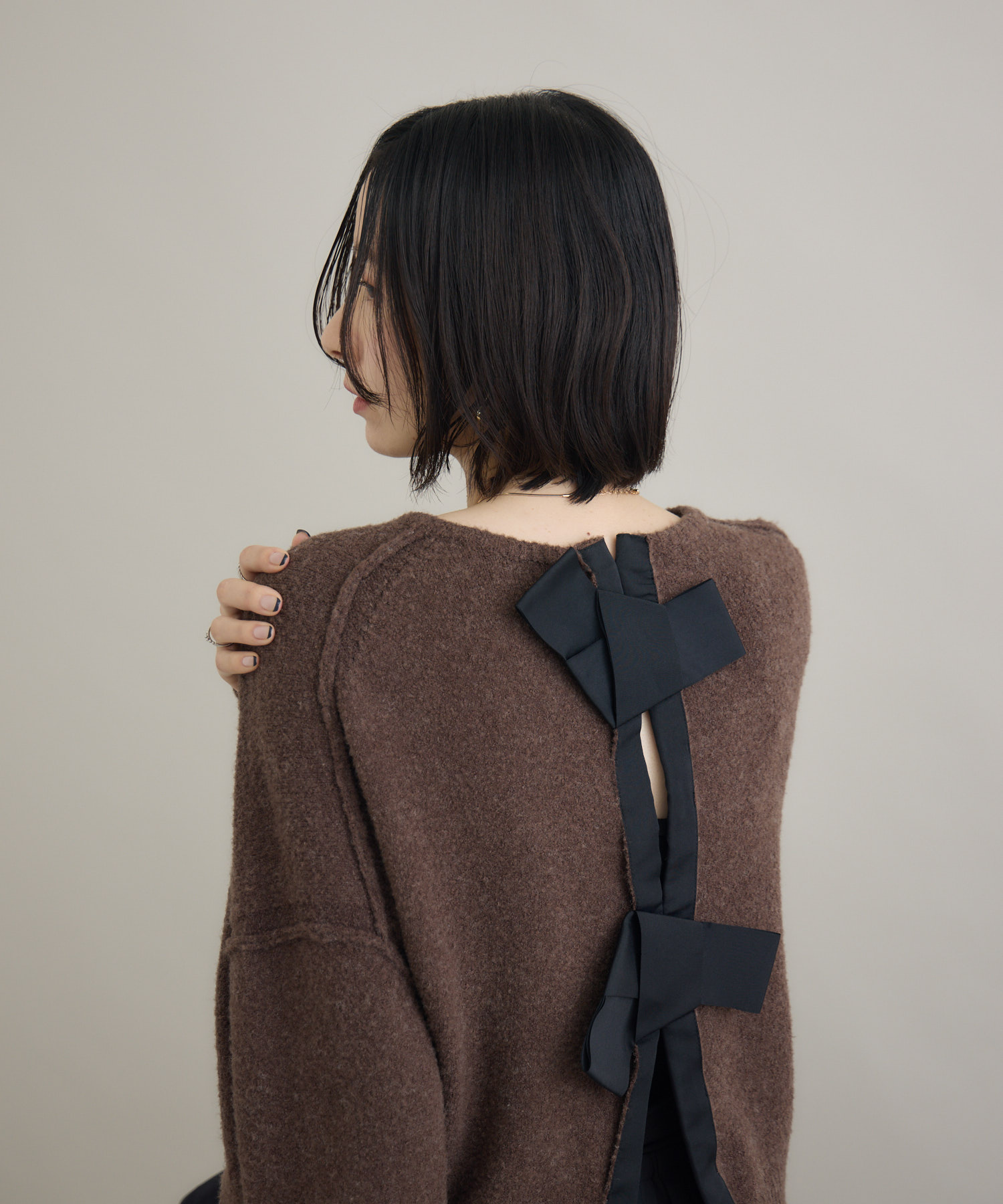 Dignite Collier バックリボンニット | IKG crossing