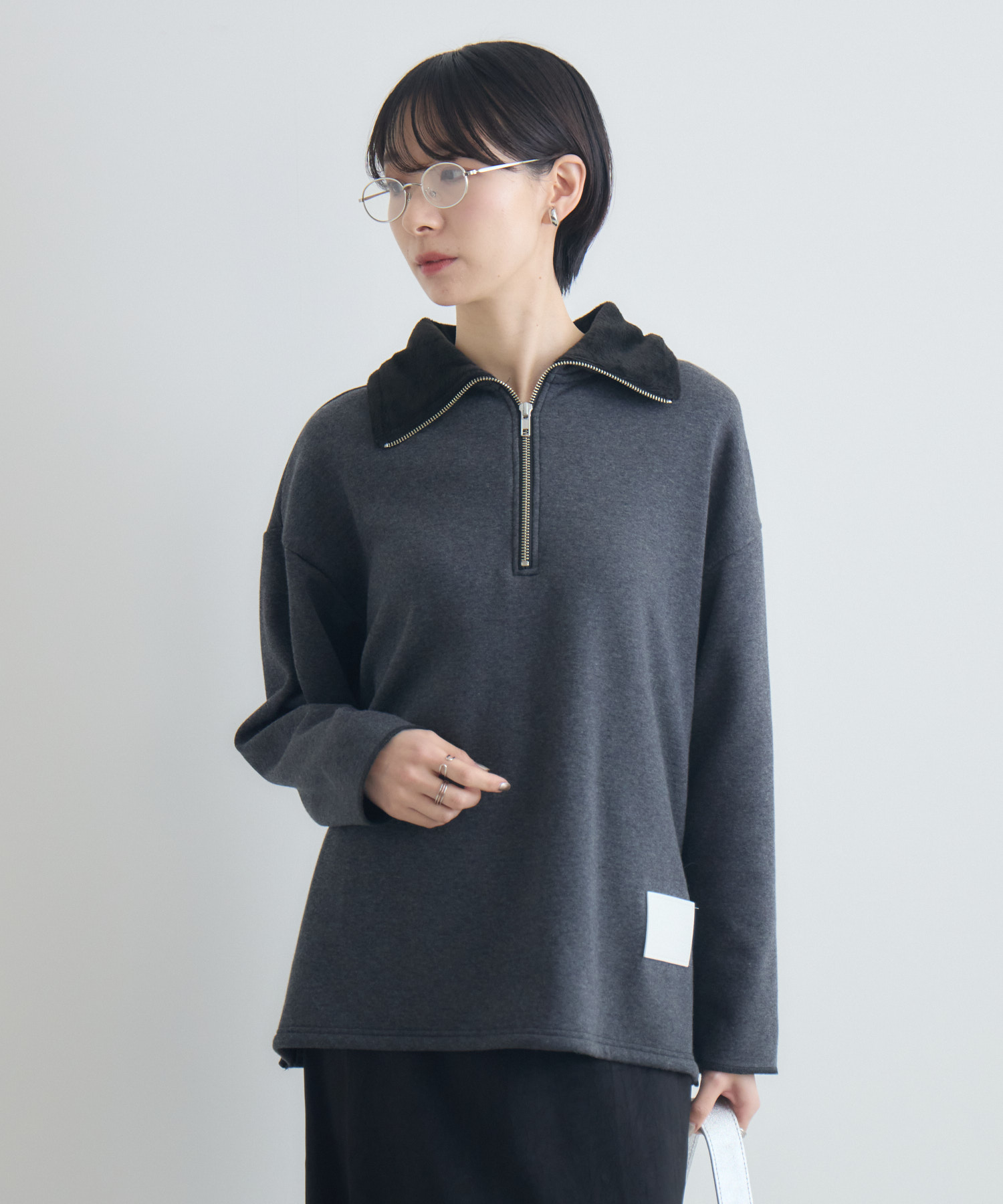 Dignite Collier ボンバーハーフジッププルオーバー | IKG crossing