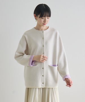 はるてぃん　atlica アティカ リング& L'essage ニット2点 ダブルフェイスニットカーディガン | IKG crossing