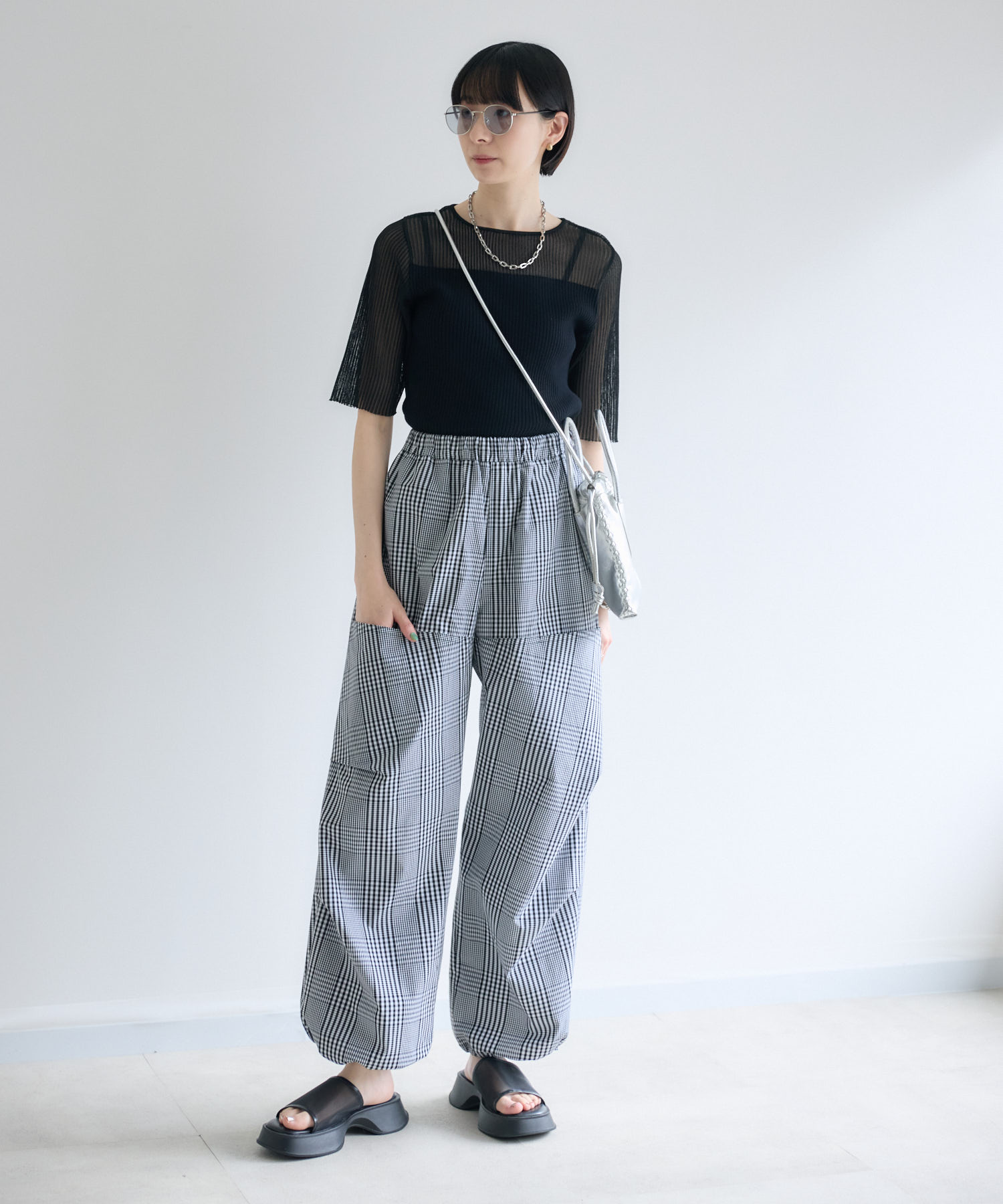 残りわずか】cloche シアーリブニットトップス | IKG crossing