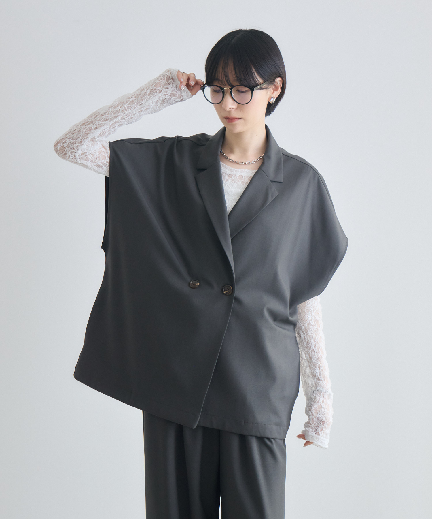 残りわずか】cloche ドライタッチオーバーサイズジャケット | IKG crossing
