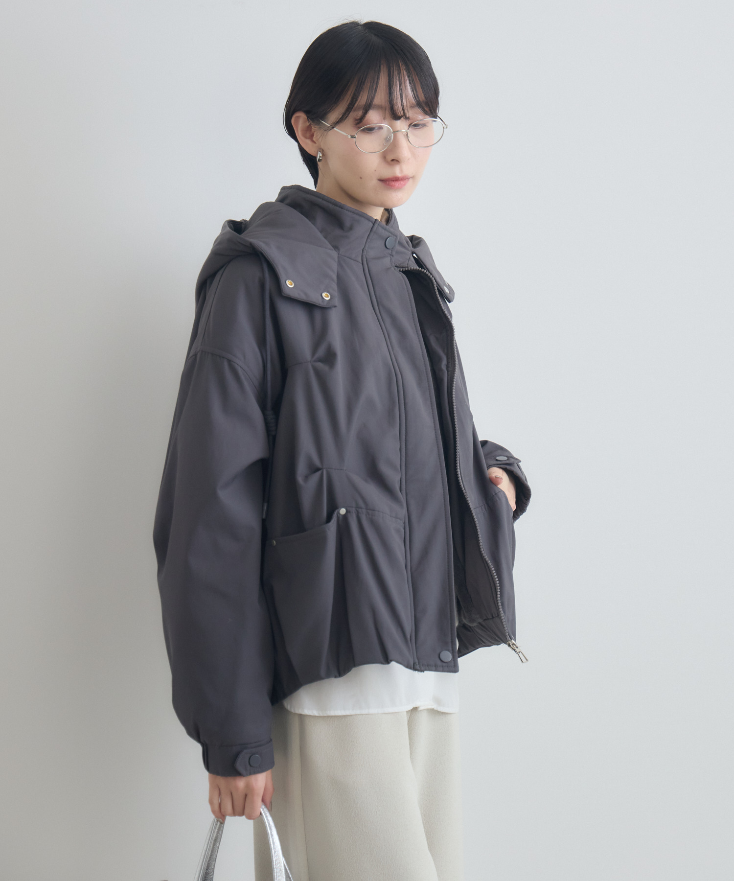 裾バルーン裏起毛ブルゾン | IKG crossing