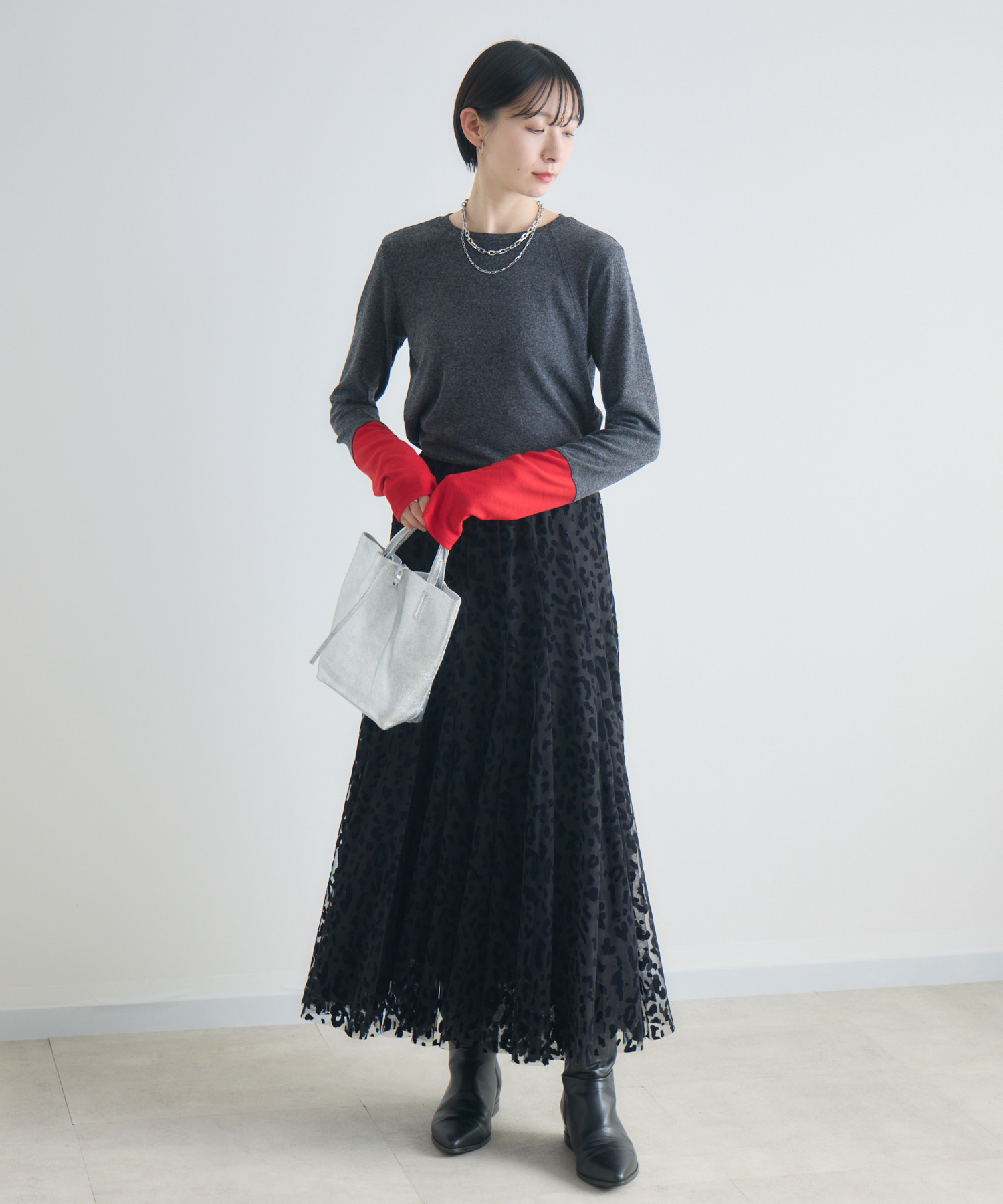 TRANOI. 3Dバイカラーカットソー | IKG crossing