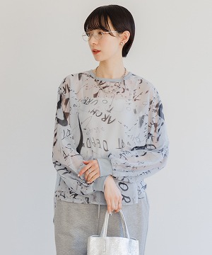 【最終お値下げしました】TRANOI トラノイ　ブラウス　シャツ 残りわずか】TRANOI. watercolorプルオーバーブラウス | IKG crossing