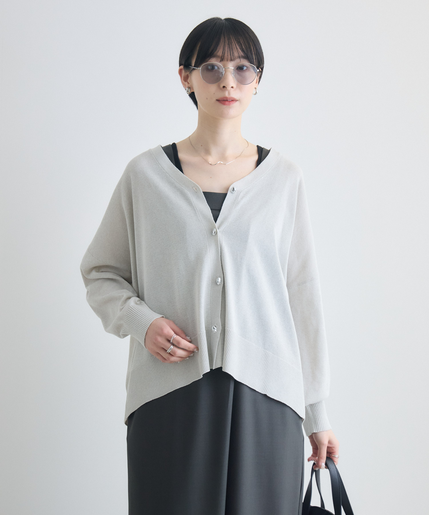 UVリネンタッチカーディガン | IKG crossing