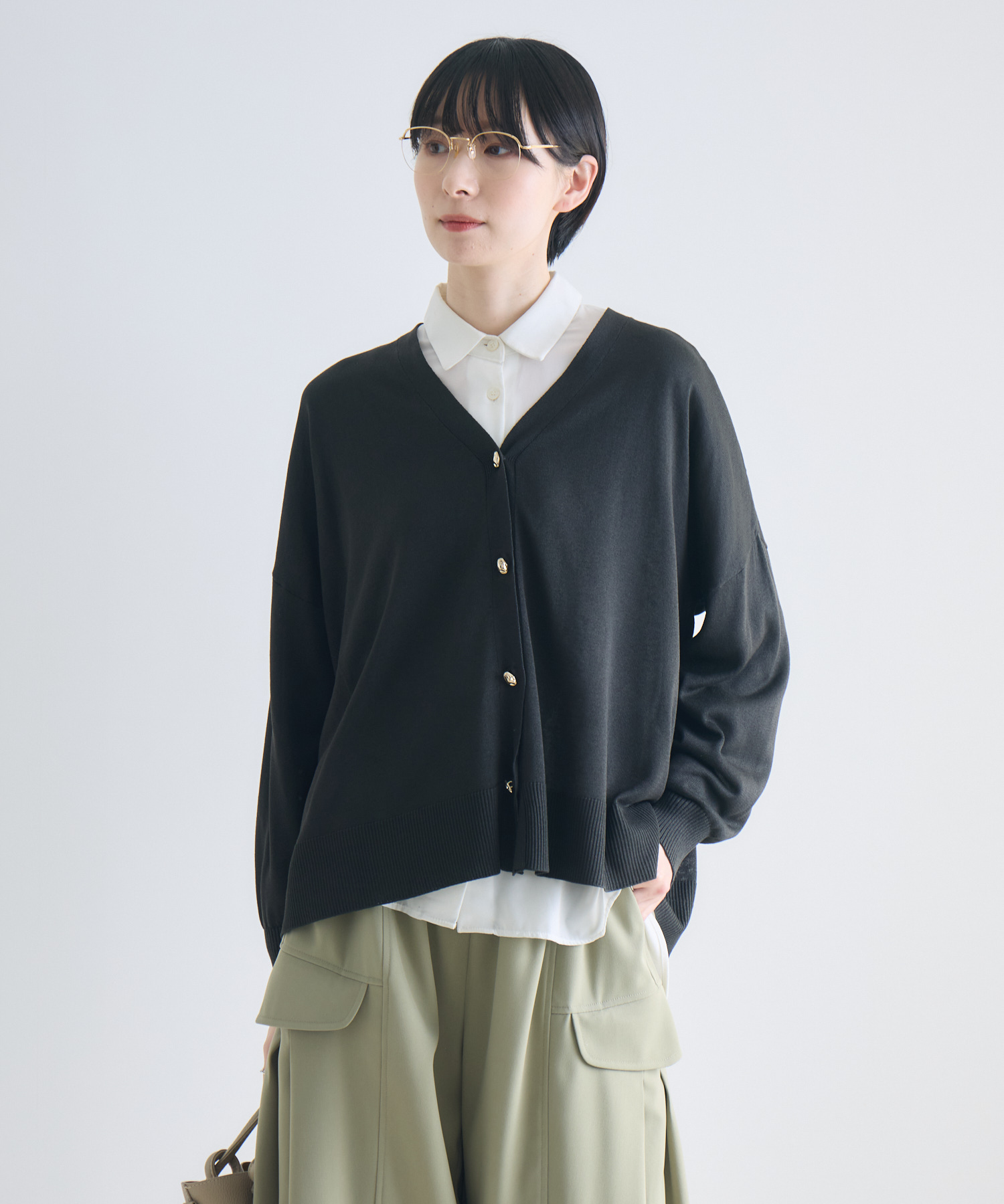 UVリネンタッチカーディガン | IKG crossing