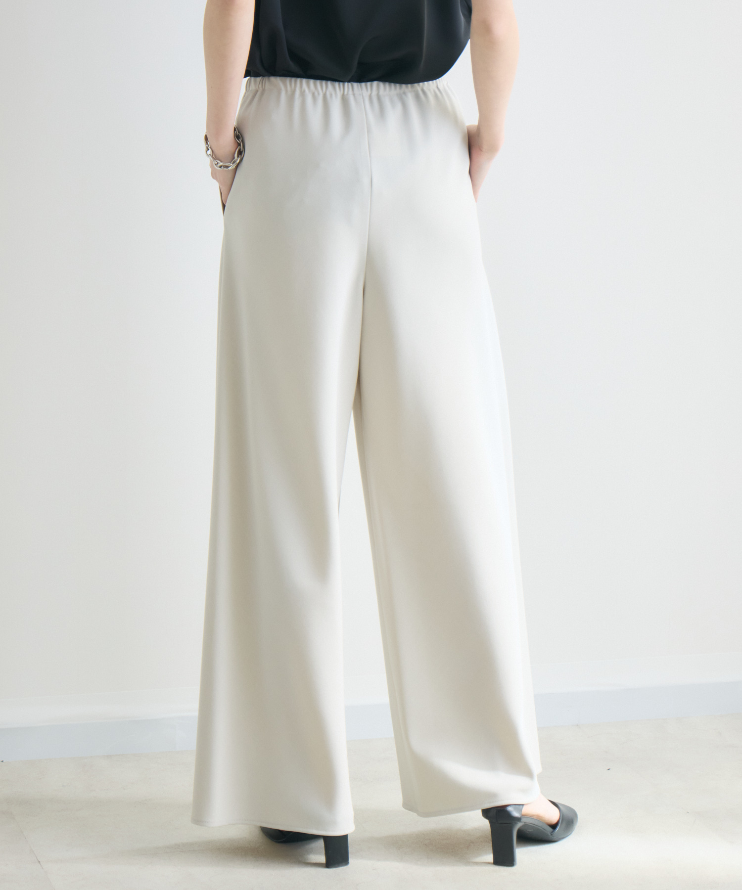 SUGAR ROSE バイアスワイドパンツ | IKG crossing