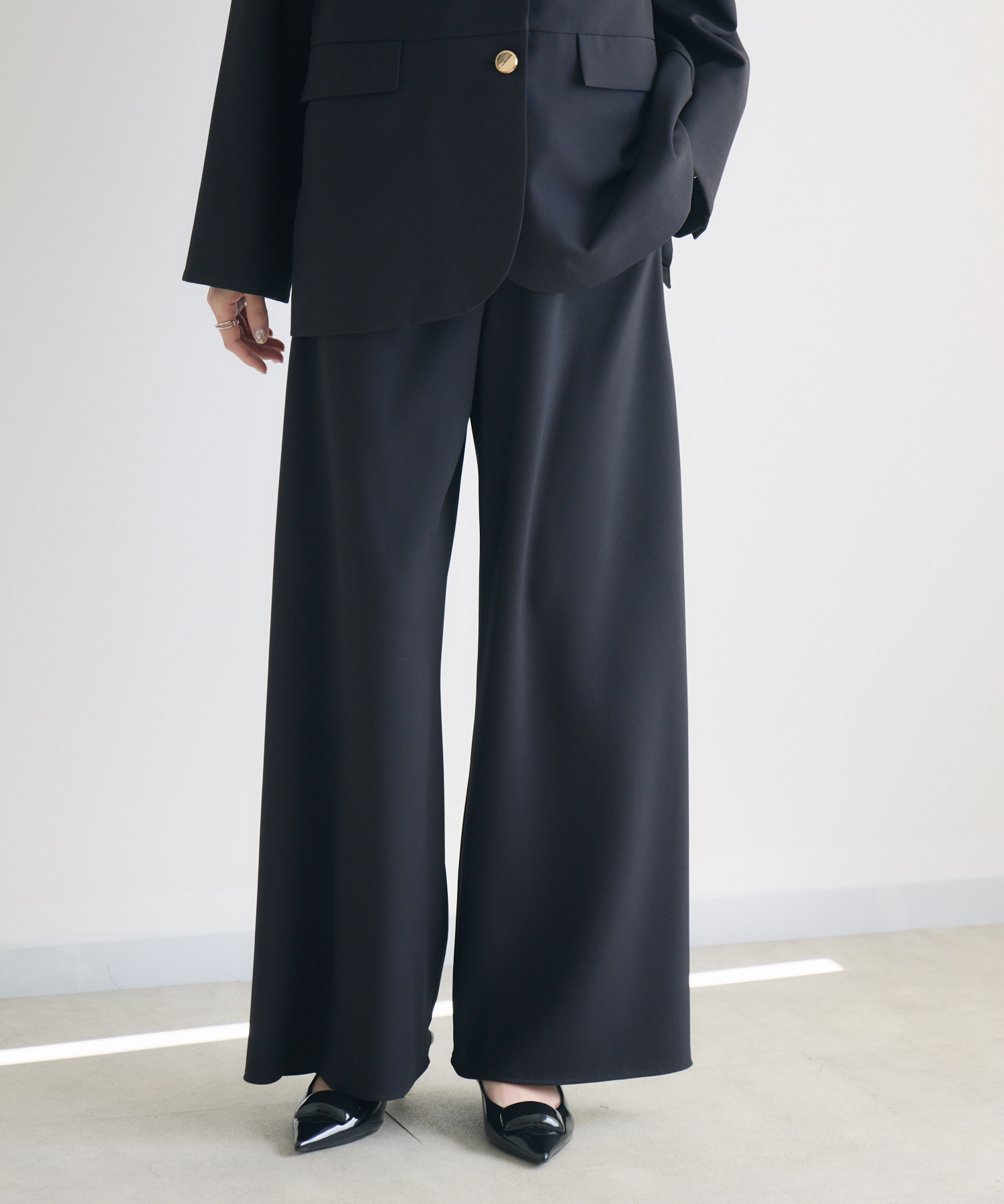 SUGAR ROSE バイアスワイドパンツ | IKG crossing