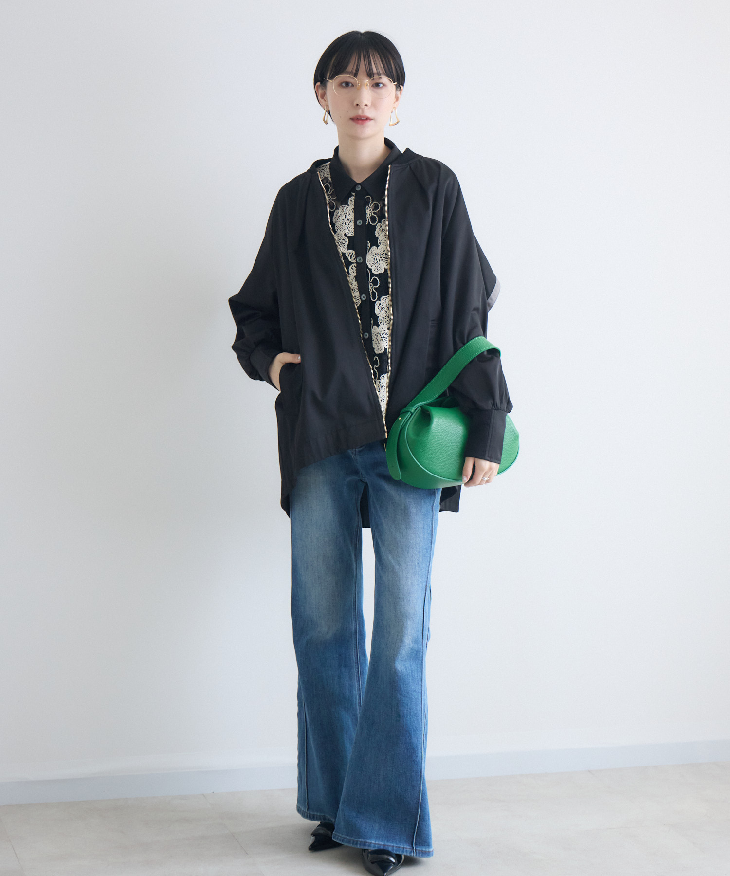 バックフリルZIPコート | IKG crossing