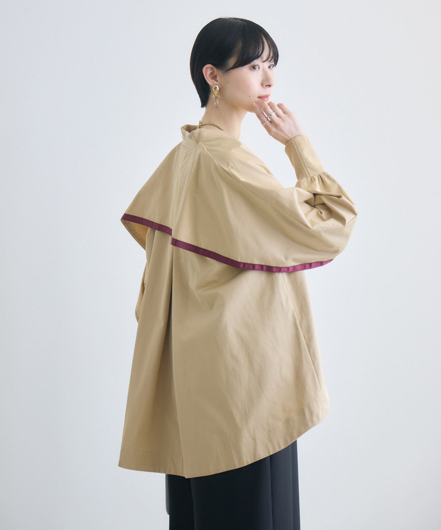 バックフリルZIPコート | IKG crossing