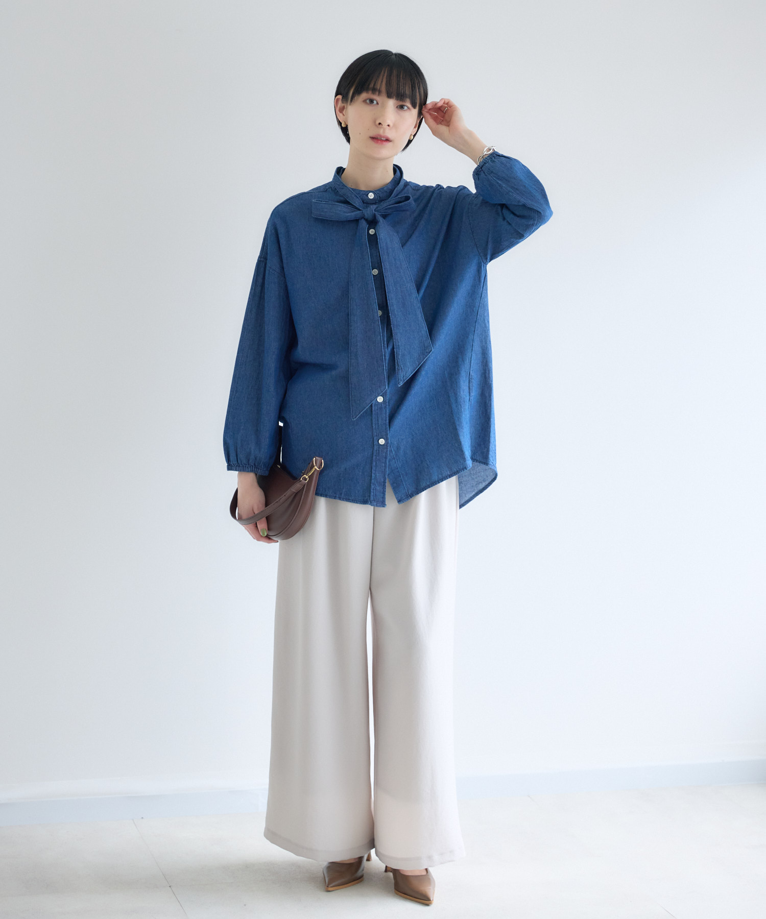 Chloe デニム タイ ブラウス 楽天市場】Chloe クロエ Frayed Denim Shirts フレイド デニムシャツ