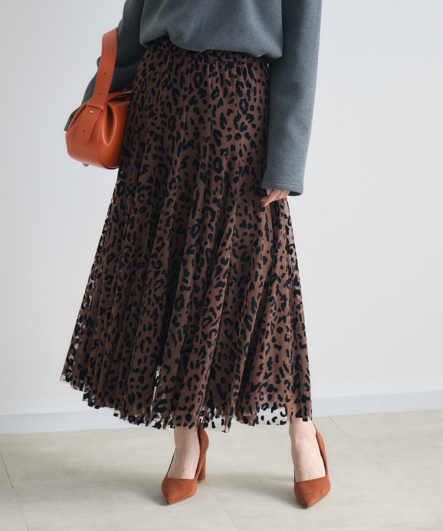 TRANOI. レオパードチュールスカート | IKG crossing