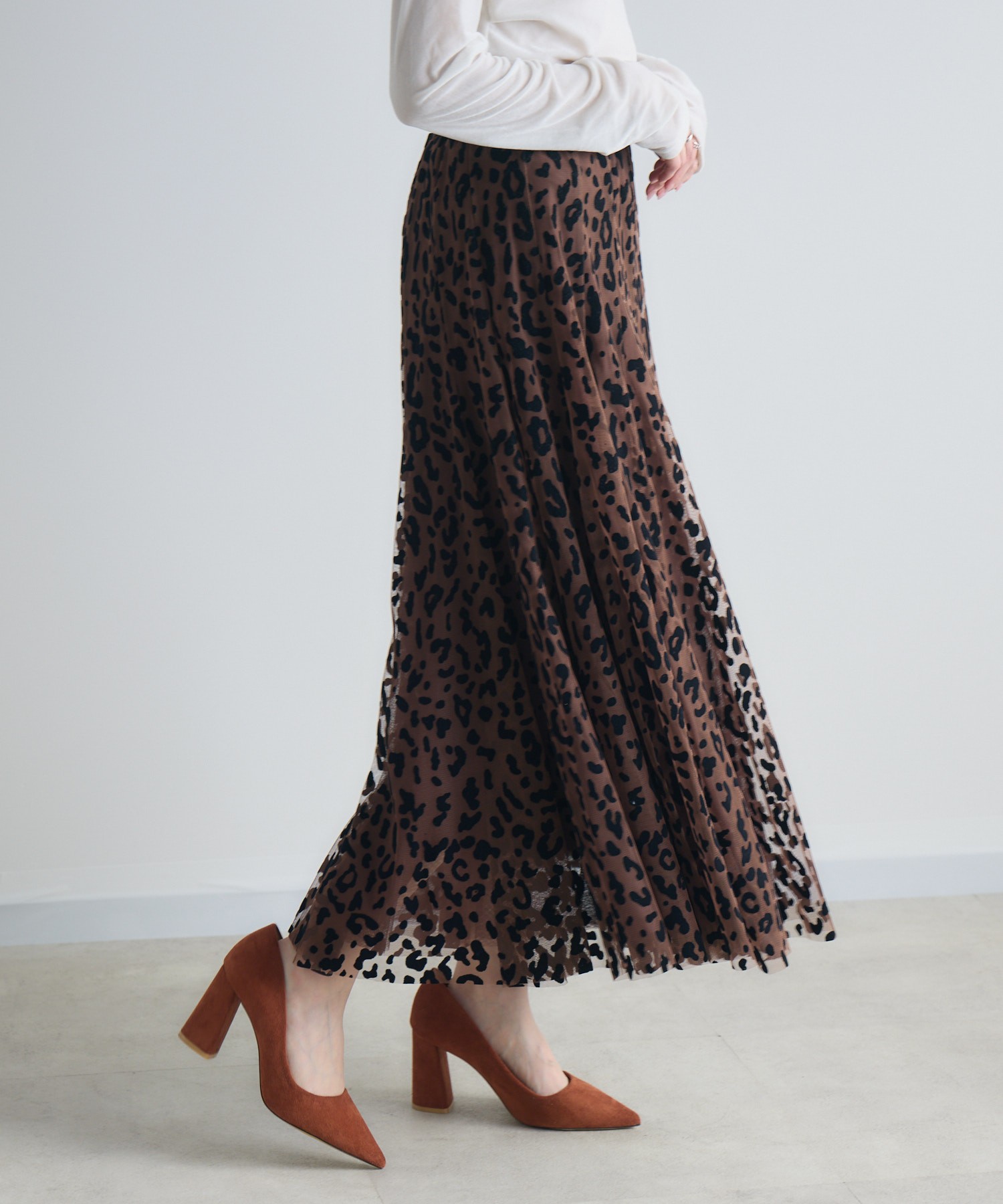 TRANOI. レオパードチュールスカート | IKG crossing