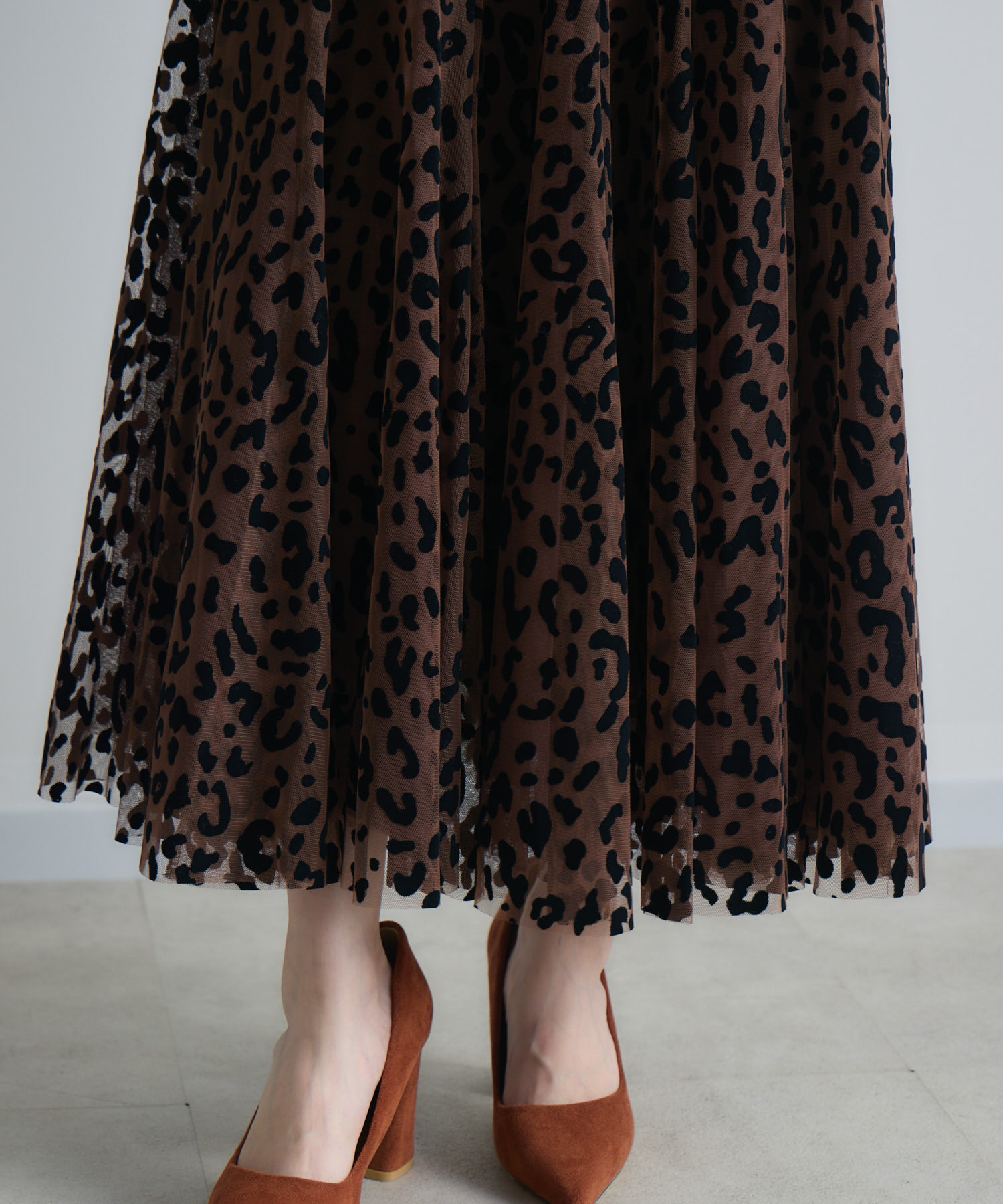 TRANOI. レオパードチュールスカート | IKG crossing