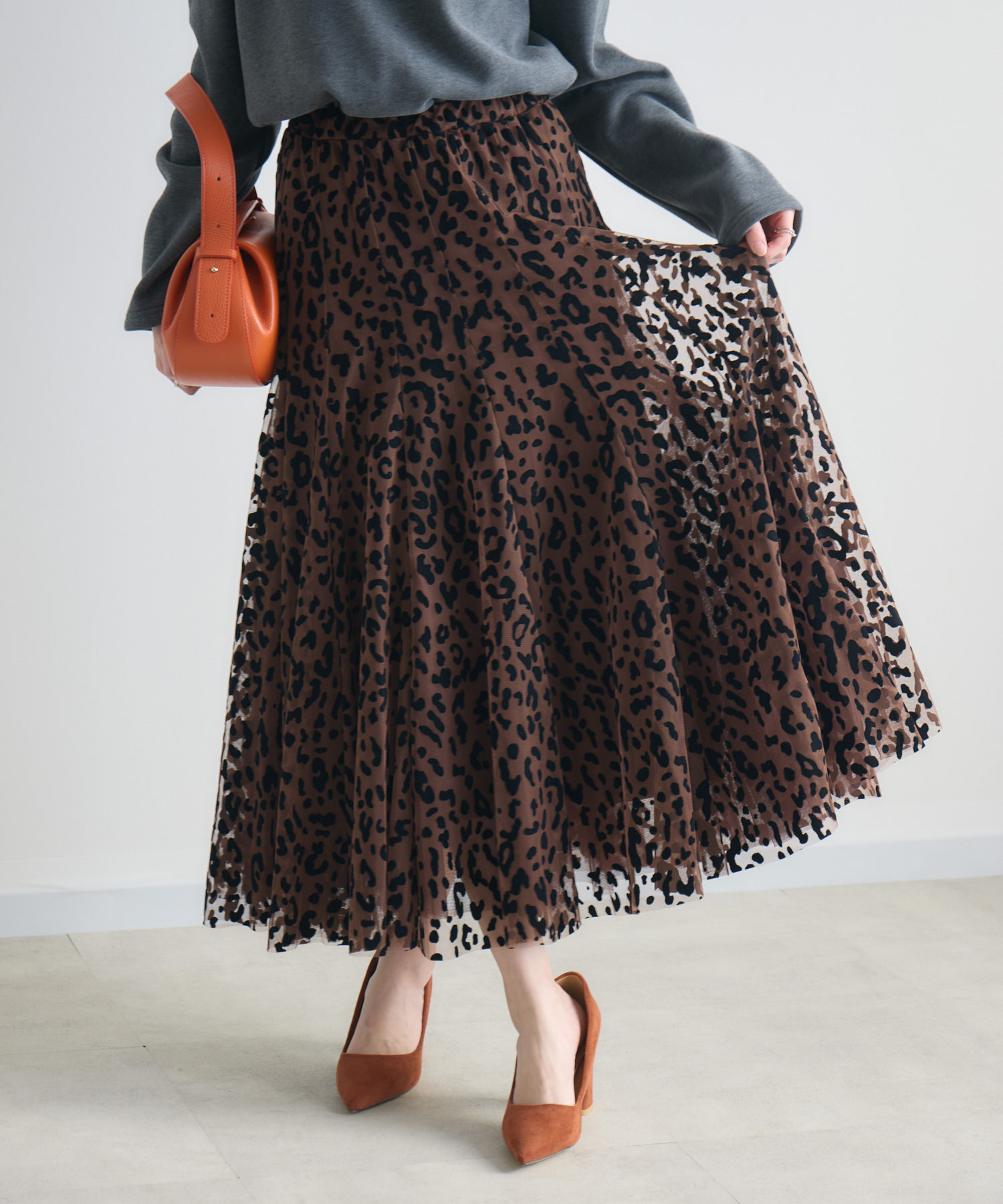 TRANOI. レオパードチュールスカート | IKG crossing