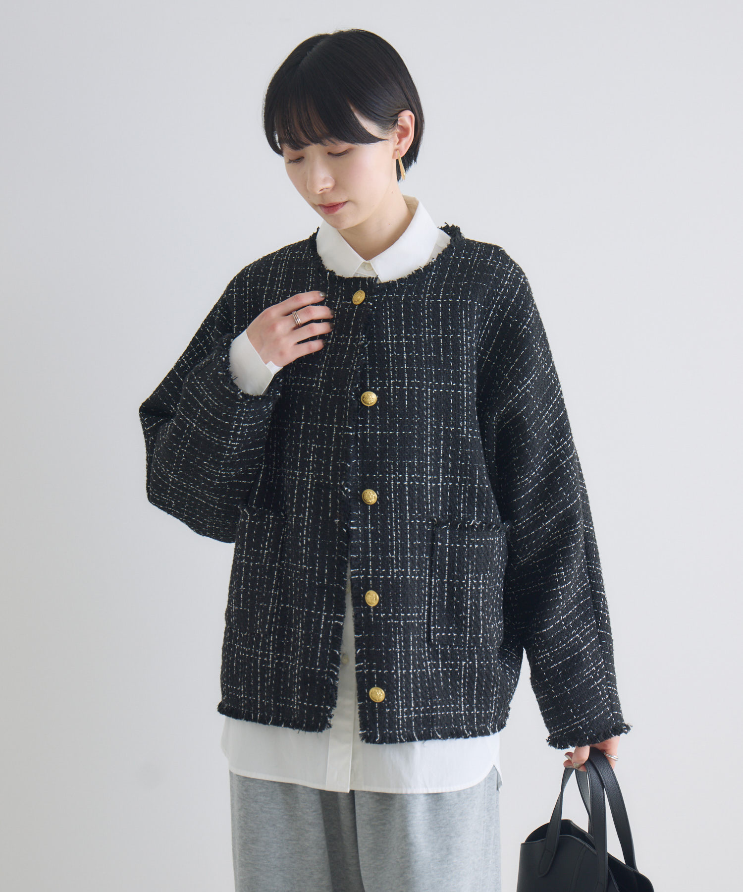 Dignite Collier ドルマンツイードジャケット | IKG crossing
