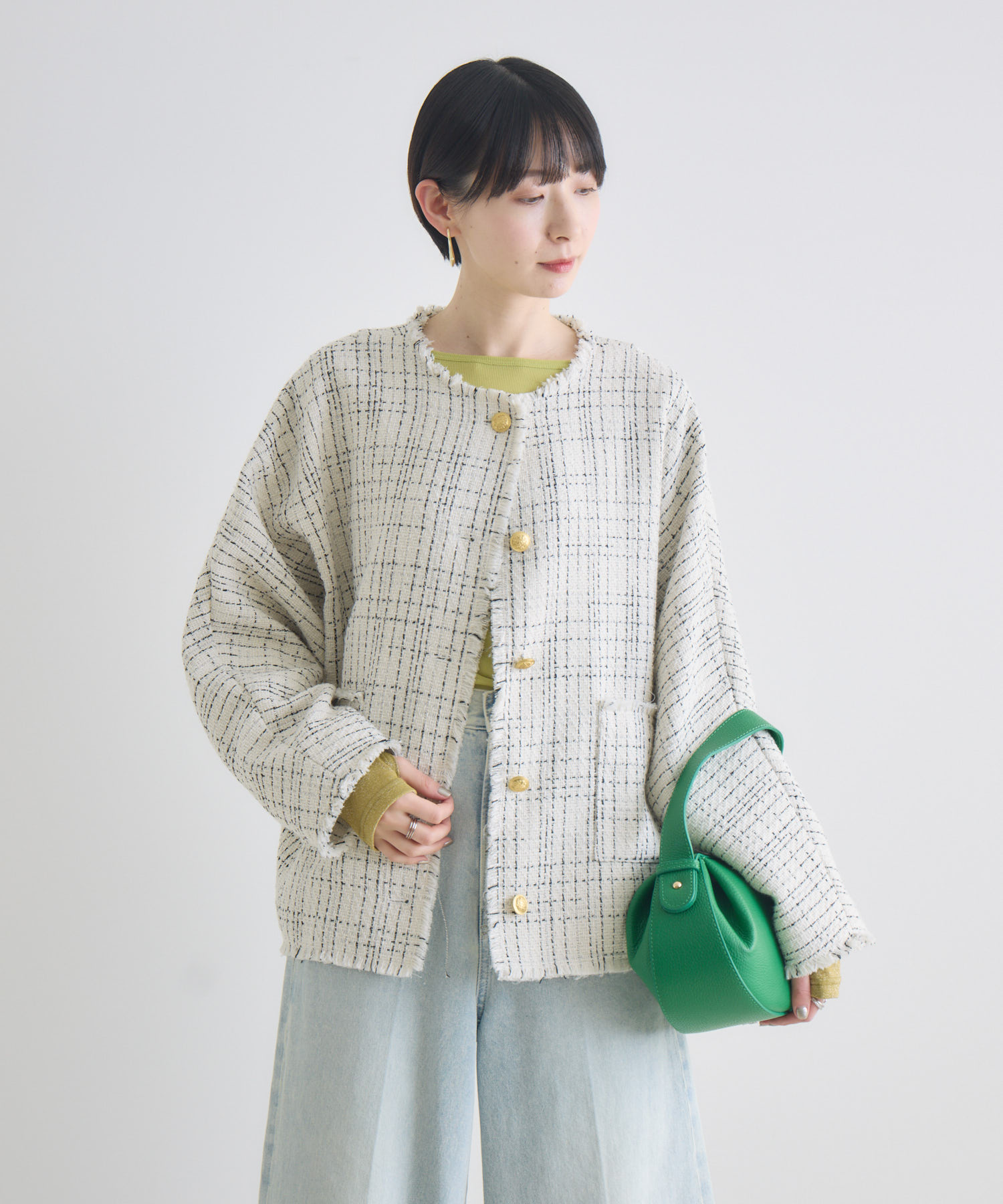 Dignite Collier ドルマンツイードジャケット | IKG crossing Dignite Collier ドルマンツイードジャケット | IKG crossing