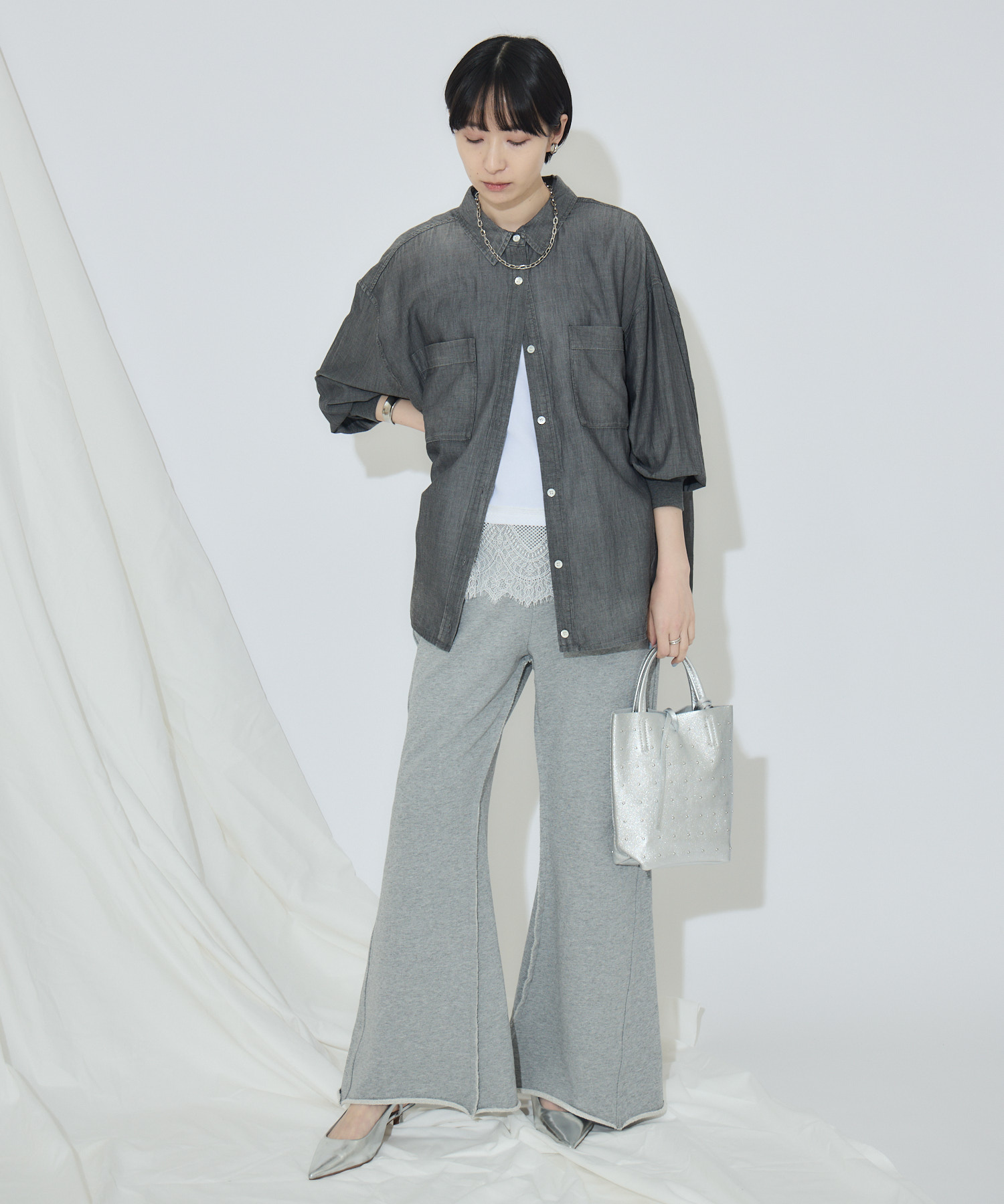 残りわずか】WEB限定 Dignite Collier シアーデニムシャツ | IKG crossing