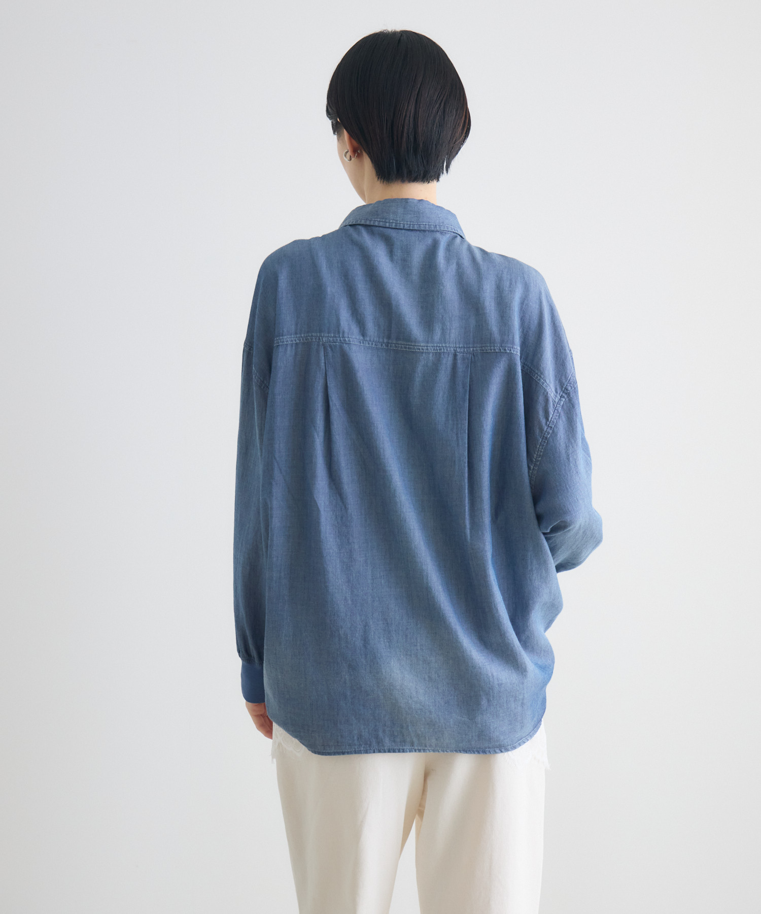 残りわずか】WEB限定 Dignite Collier シアーデニムシャツ | IKG crossing