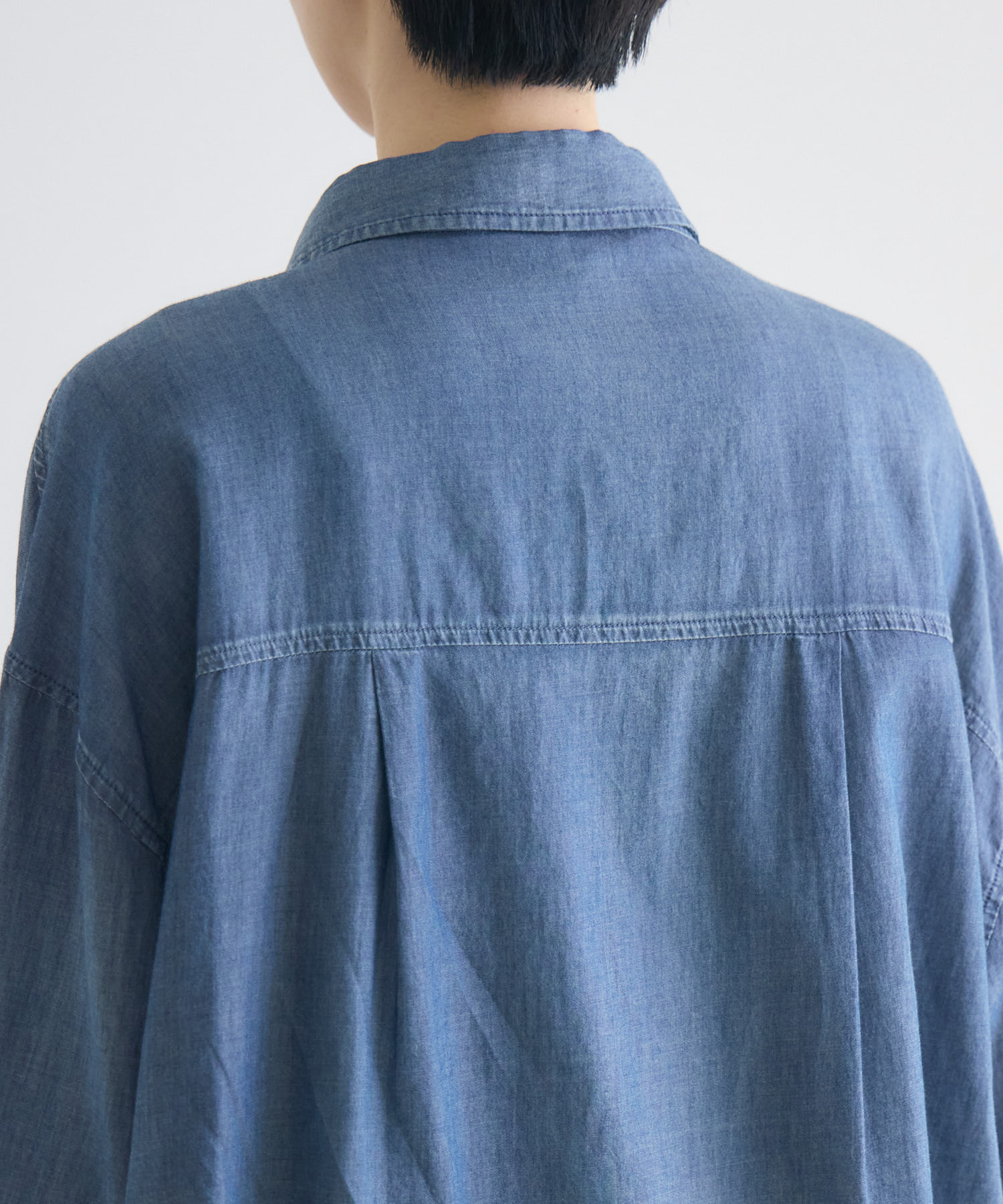 残りわずか】WEB限定 Dignite Collier シアーデニムシャツ | IKG crossing