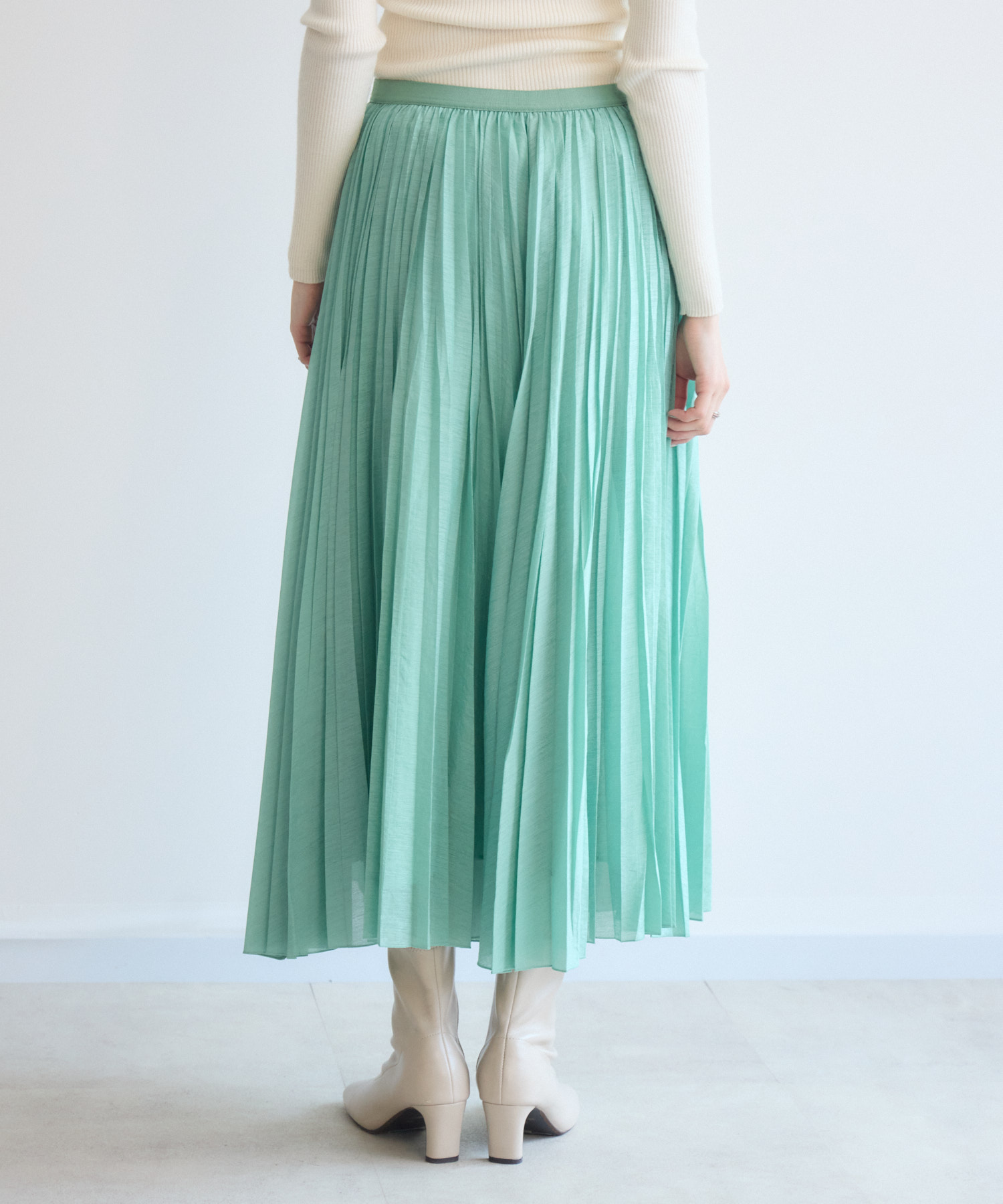 INGEBORG フォンダンフルールプリントプリーツスカート グリーン 11号 プリーツスカート グリーン | HONEY MARGARET