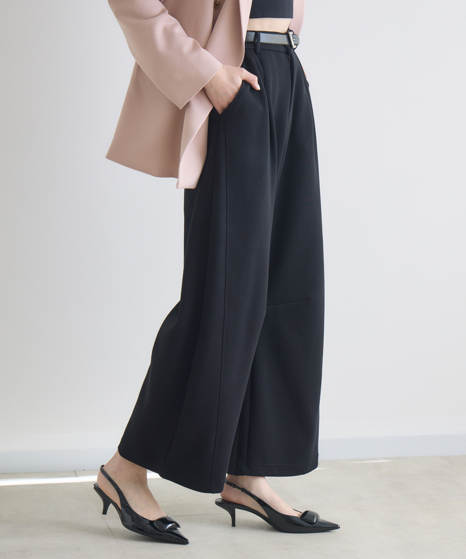 スエットカーブスラックスパンツ | IKG crossing