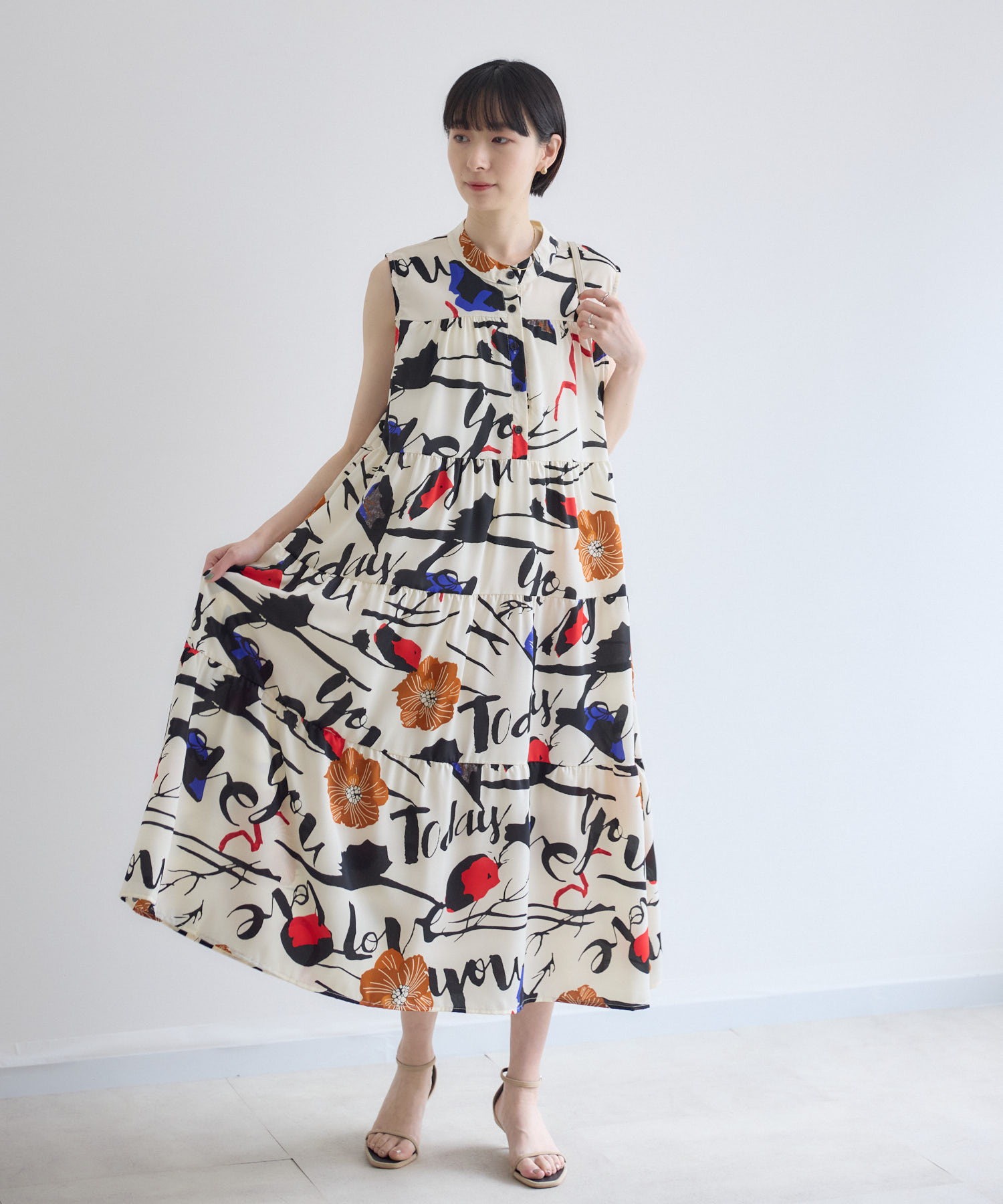 新品 タグ付き1er Arrondissment ティアードワンピース ノースリティアードワンピース | IKG crossing