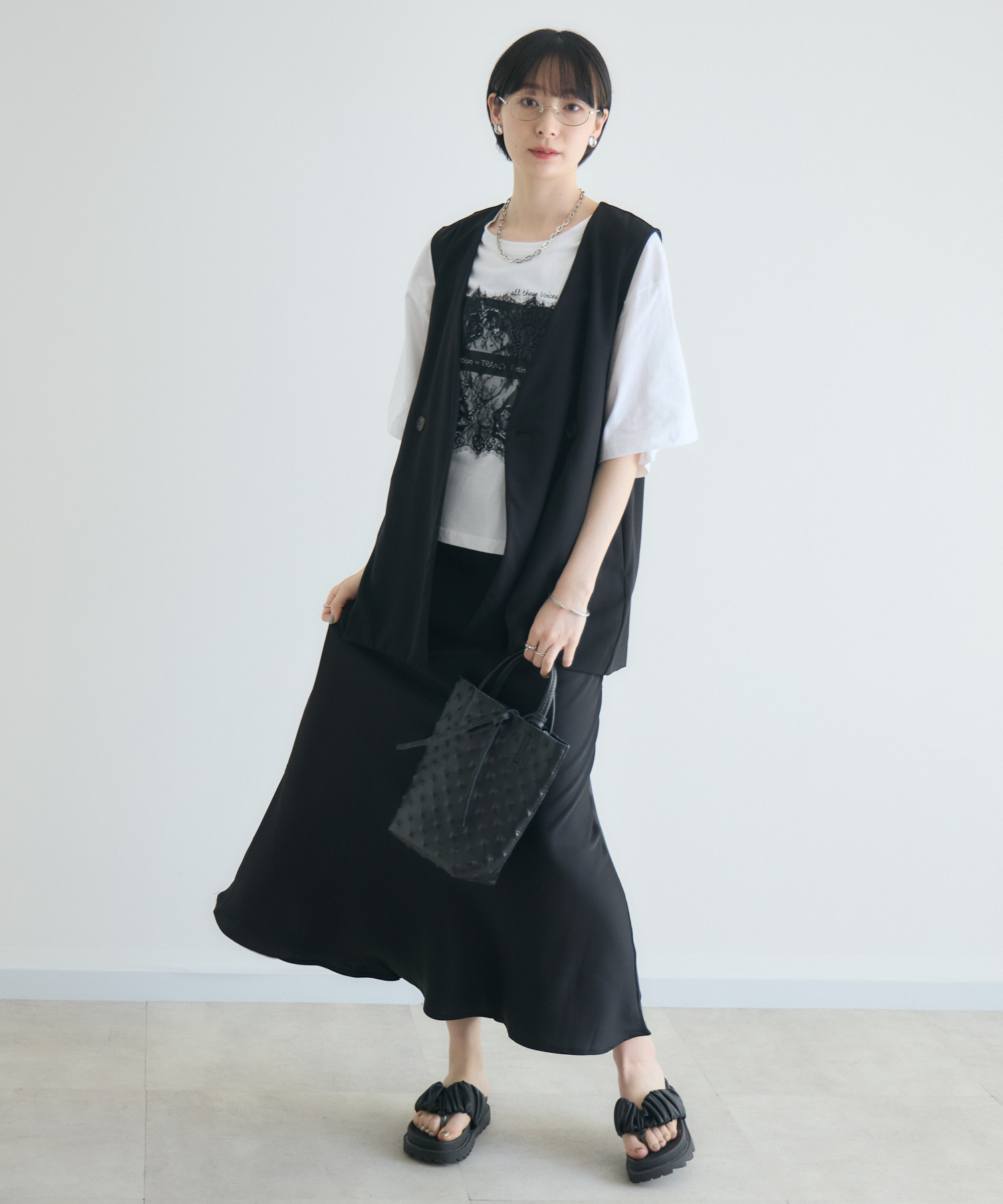 残りわずか】TRANOI. レースワイドTシャツ | IKG crossing