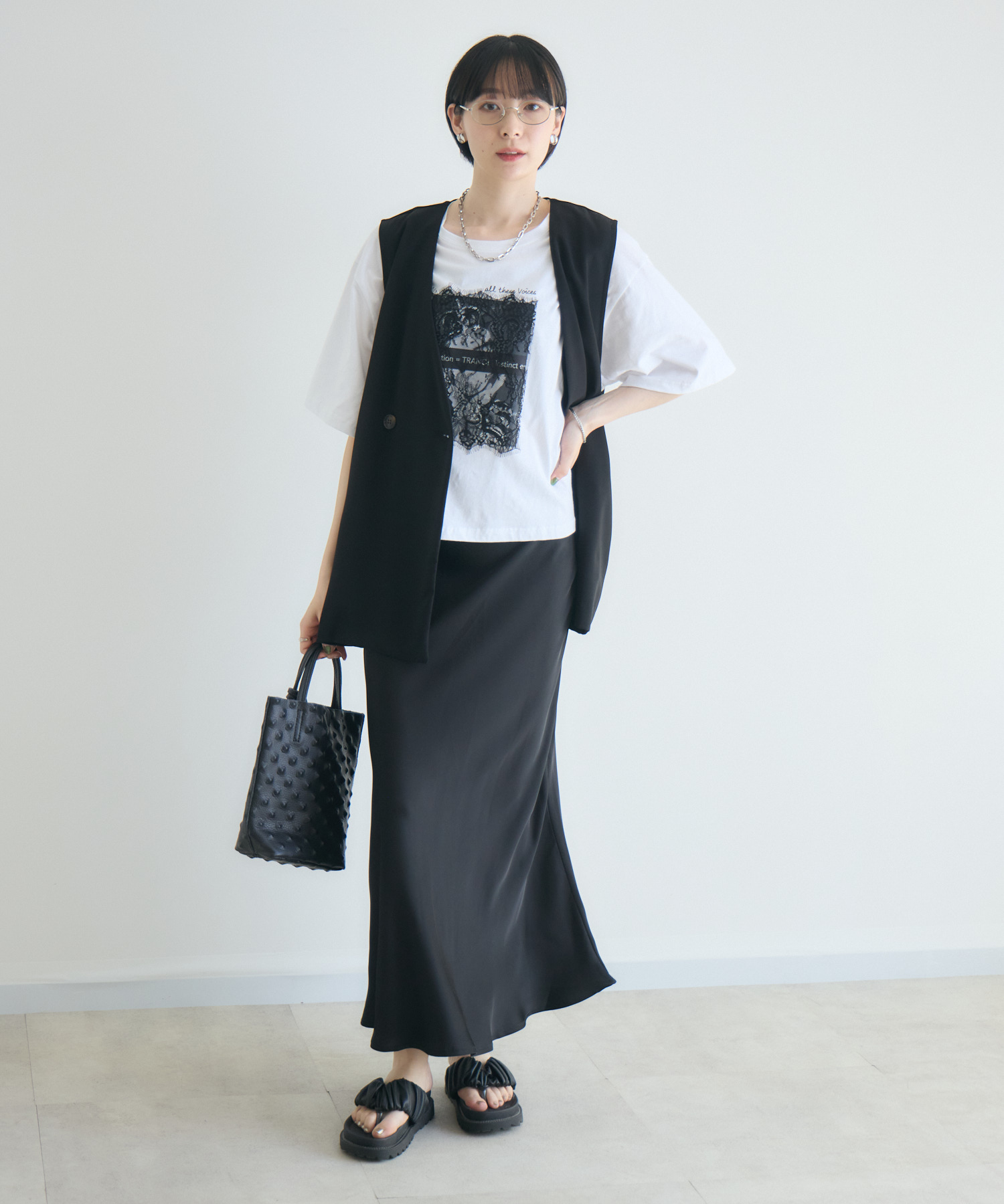 残りわずか】TRANOI. レースワイドTシャツ | IKG crossing