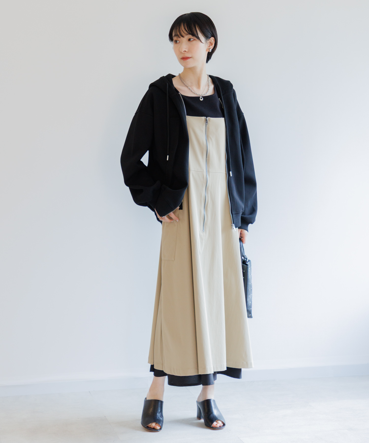 フロントウエーブ切替パーカー | IKG crossing