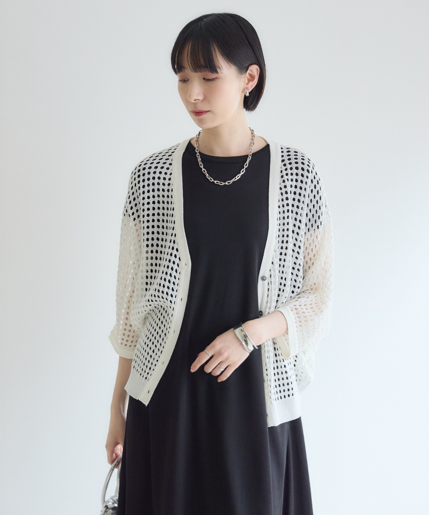 シアタープロダクツ メッシュロングカーディガン メッシュジャージロングカーディガン｜PLAIN PEOPLE（プレインピープル