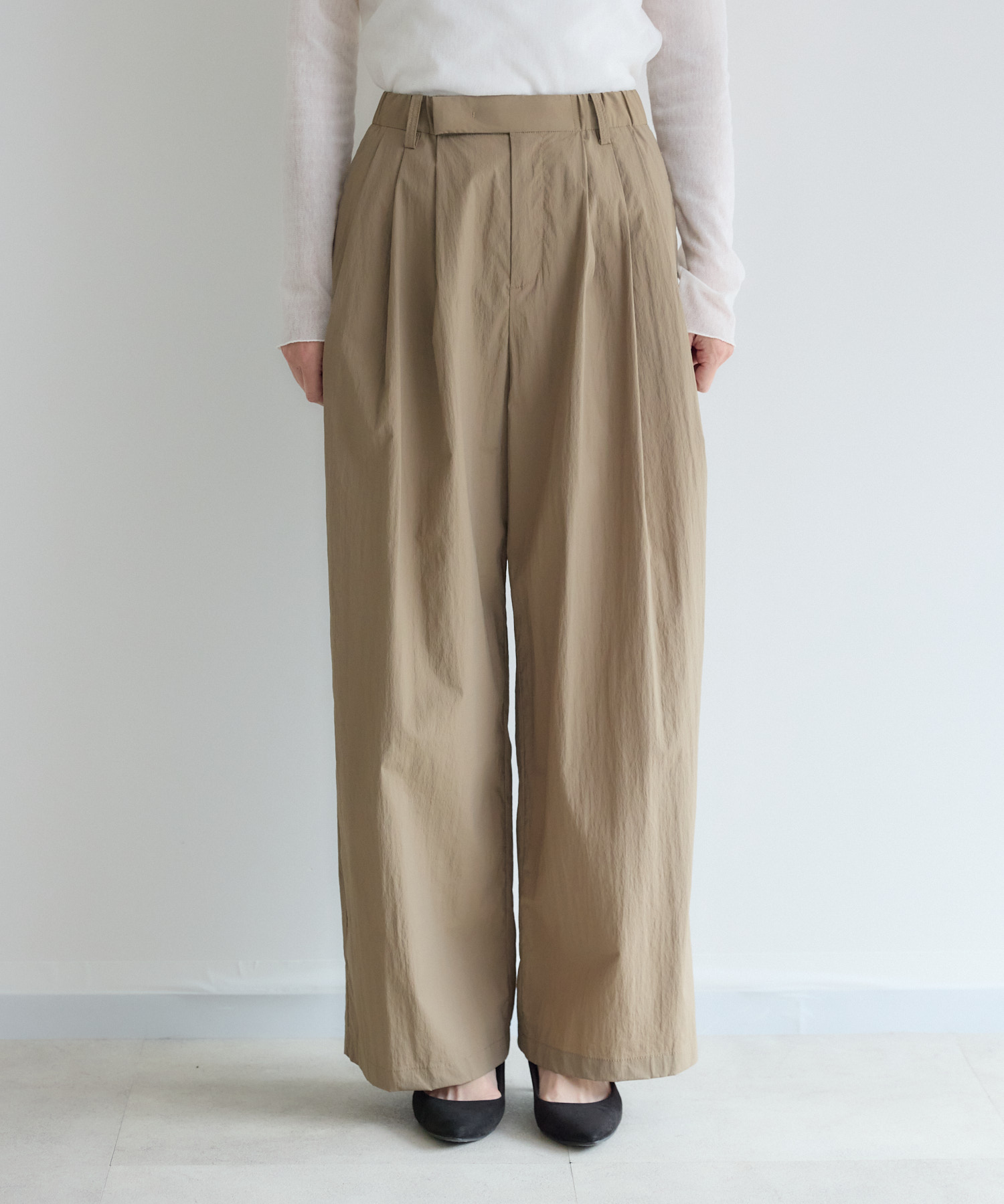 Dignite collier タフタワイドパンツ | IKG crossing